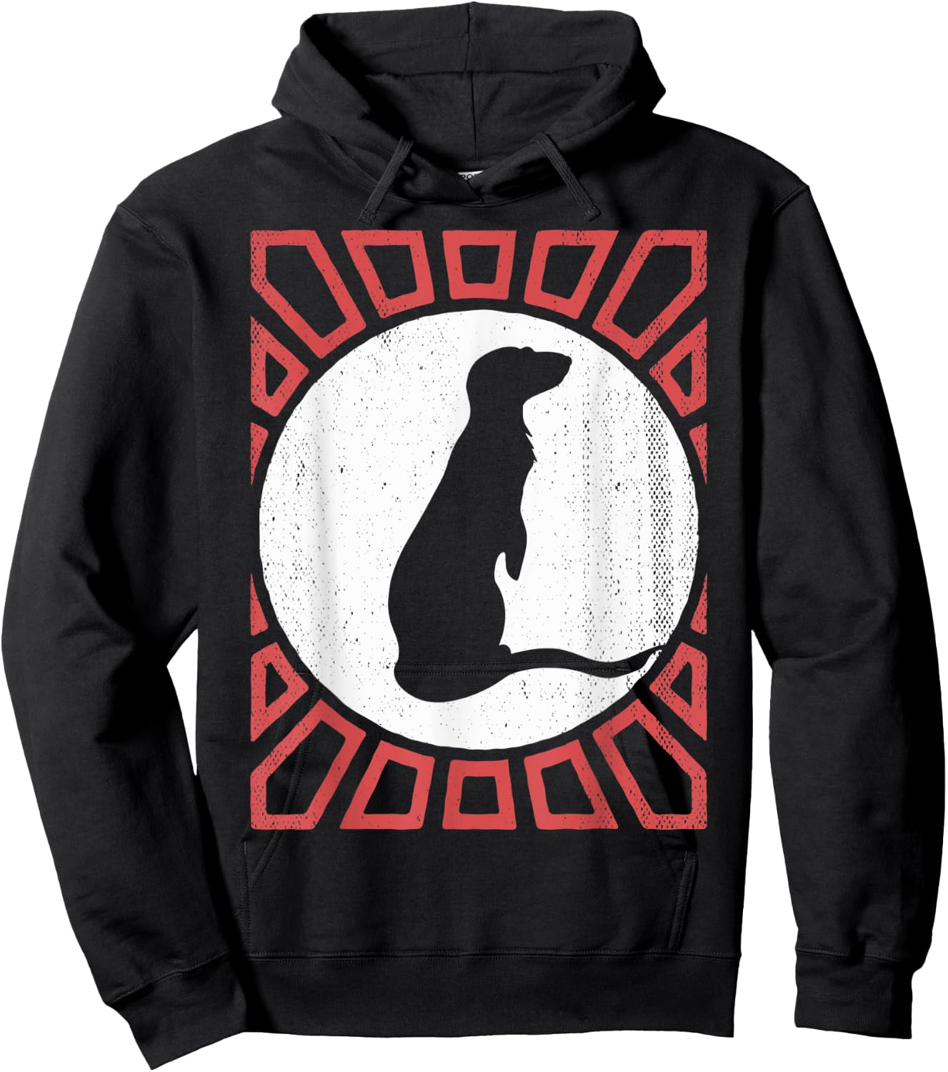 Mongoose Lover Vintage Retro Style Animal Hoodie - Hoodie | Black