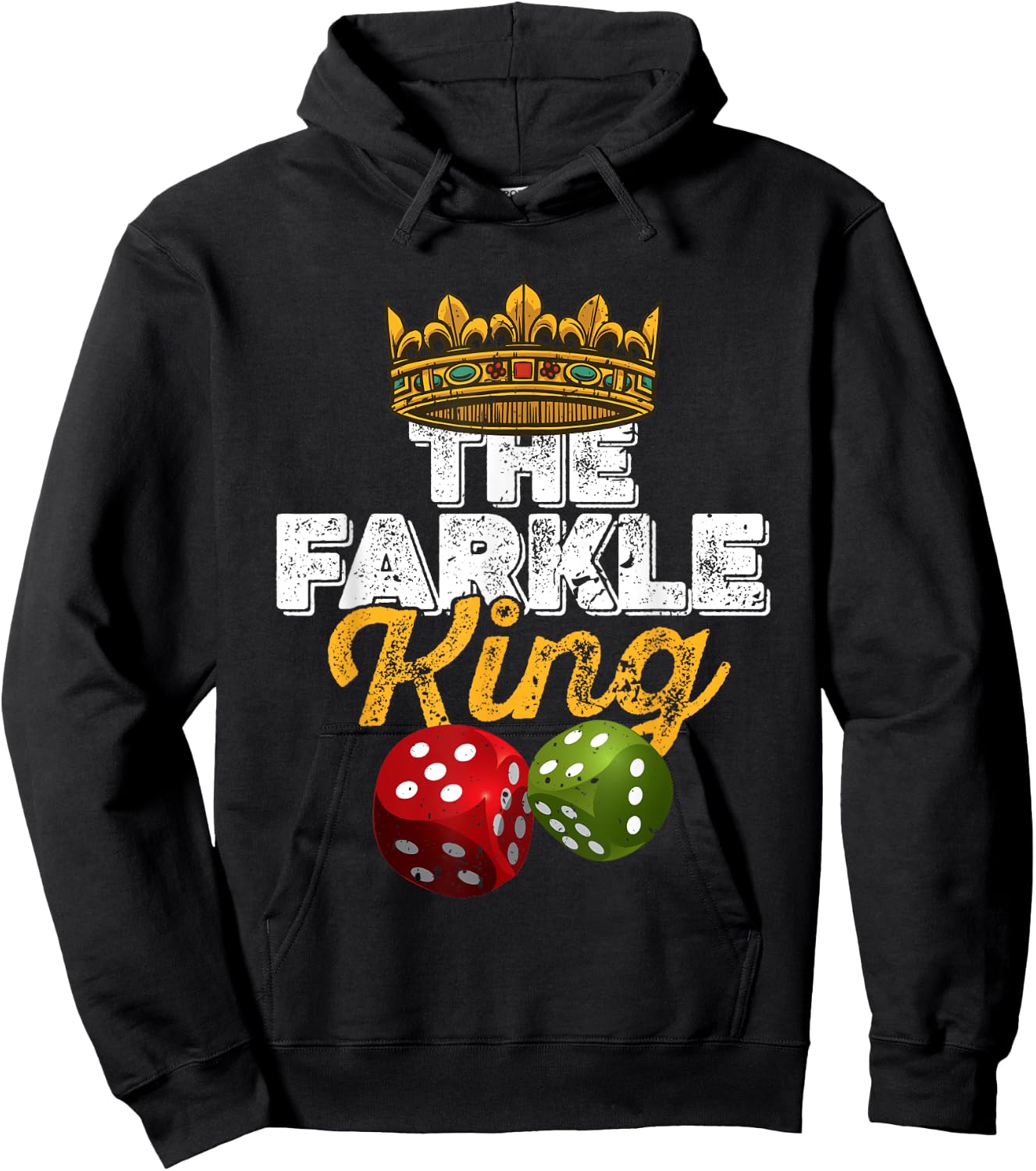 The Farkle King – Farkle dice game Hoodie - Hoodie | Black