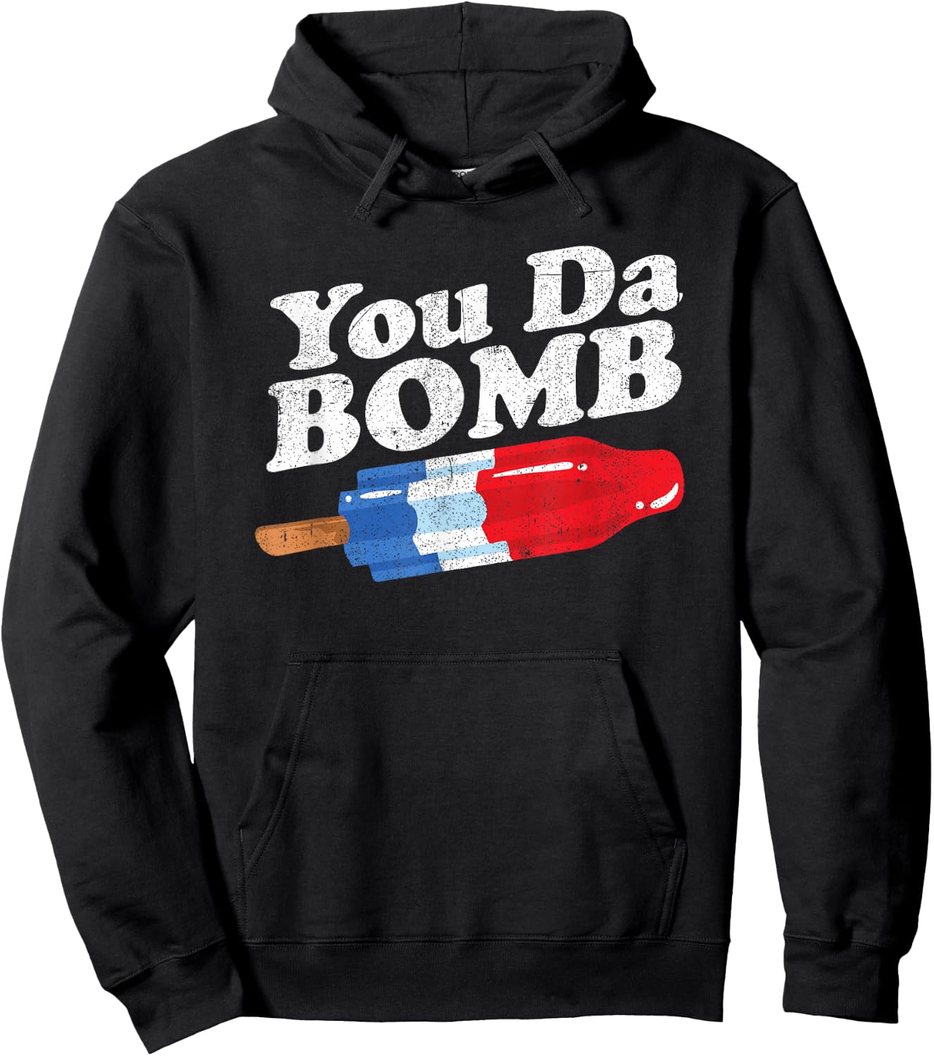 Funny Summer Popsicle Pop Retro You Da Bomb 80's Gift Hoodie - Hoodie | Black