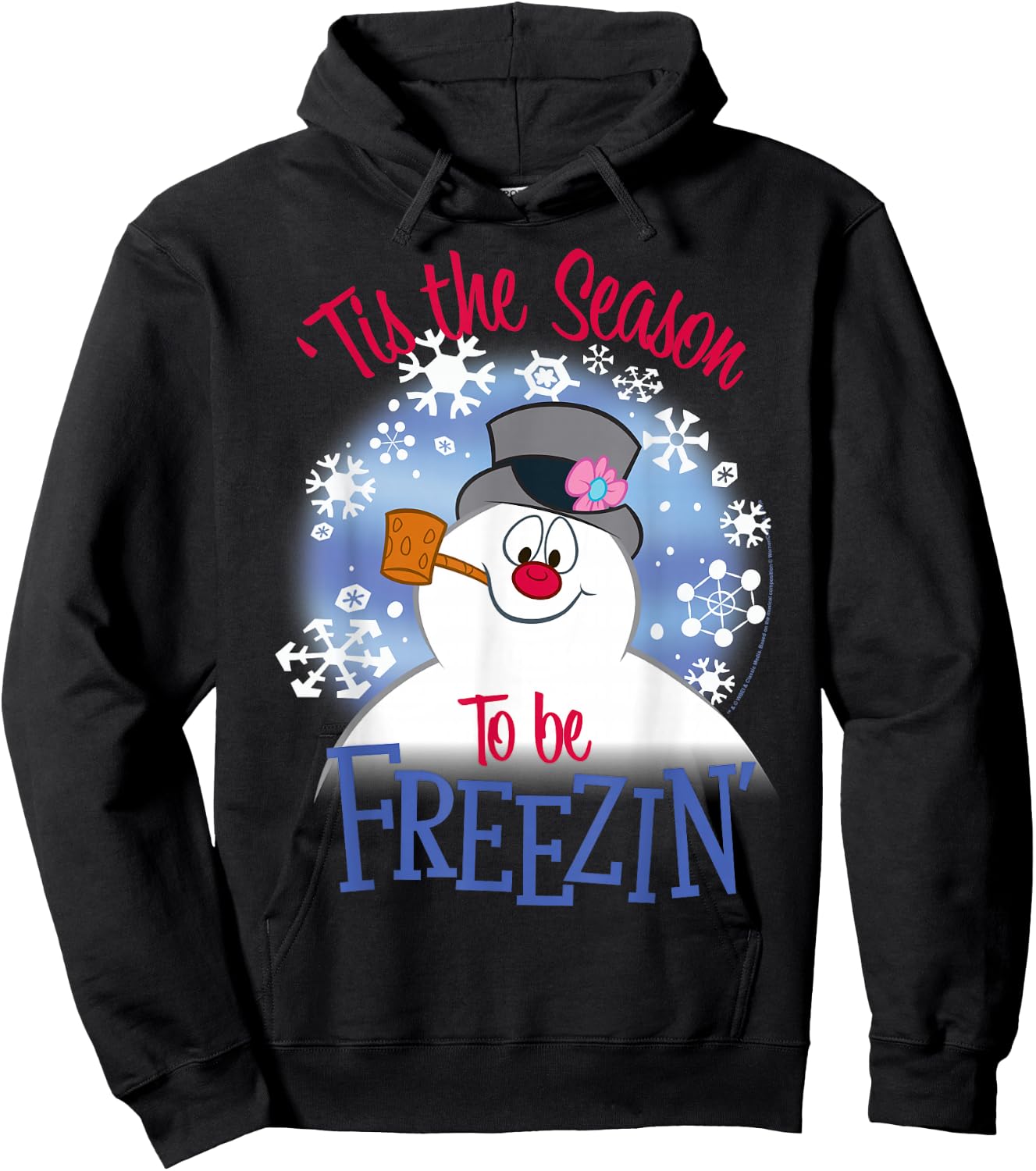Frosty The Snowman 'Tis The Season To Be Freezin' Hoodie - Hoodie | Black