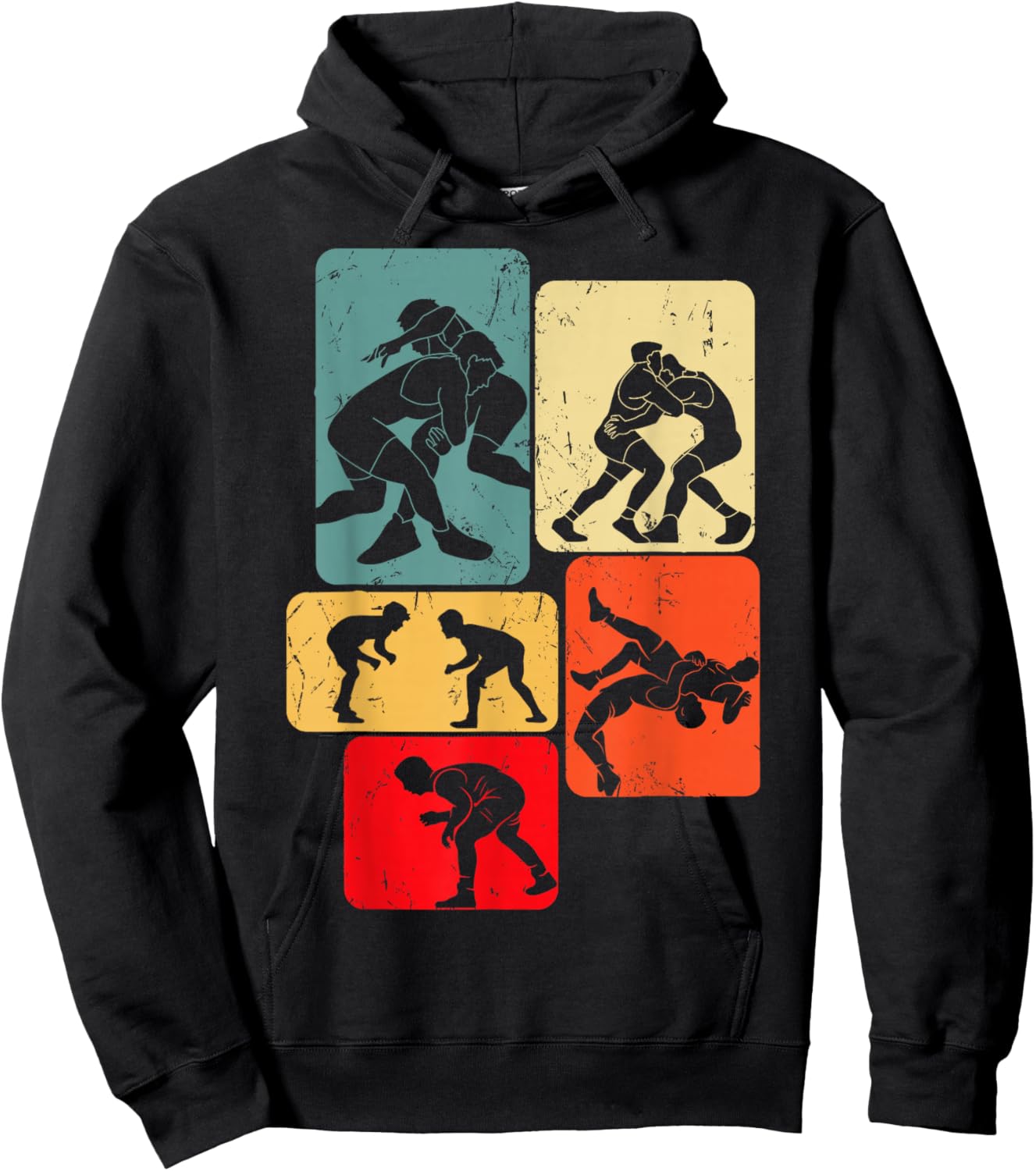 Wrestling Wrestler Men Boys Kids Hoodie - Hoodie | Black