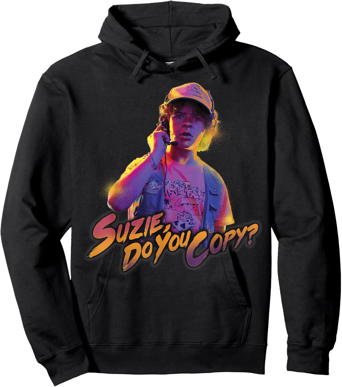 Stranger Things Dustin Suzie Do You Copy Hoodie - Hoodie | Black