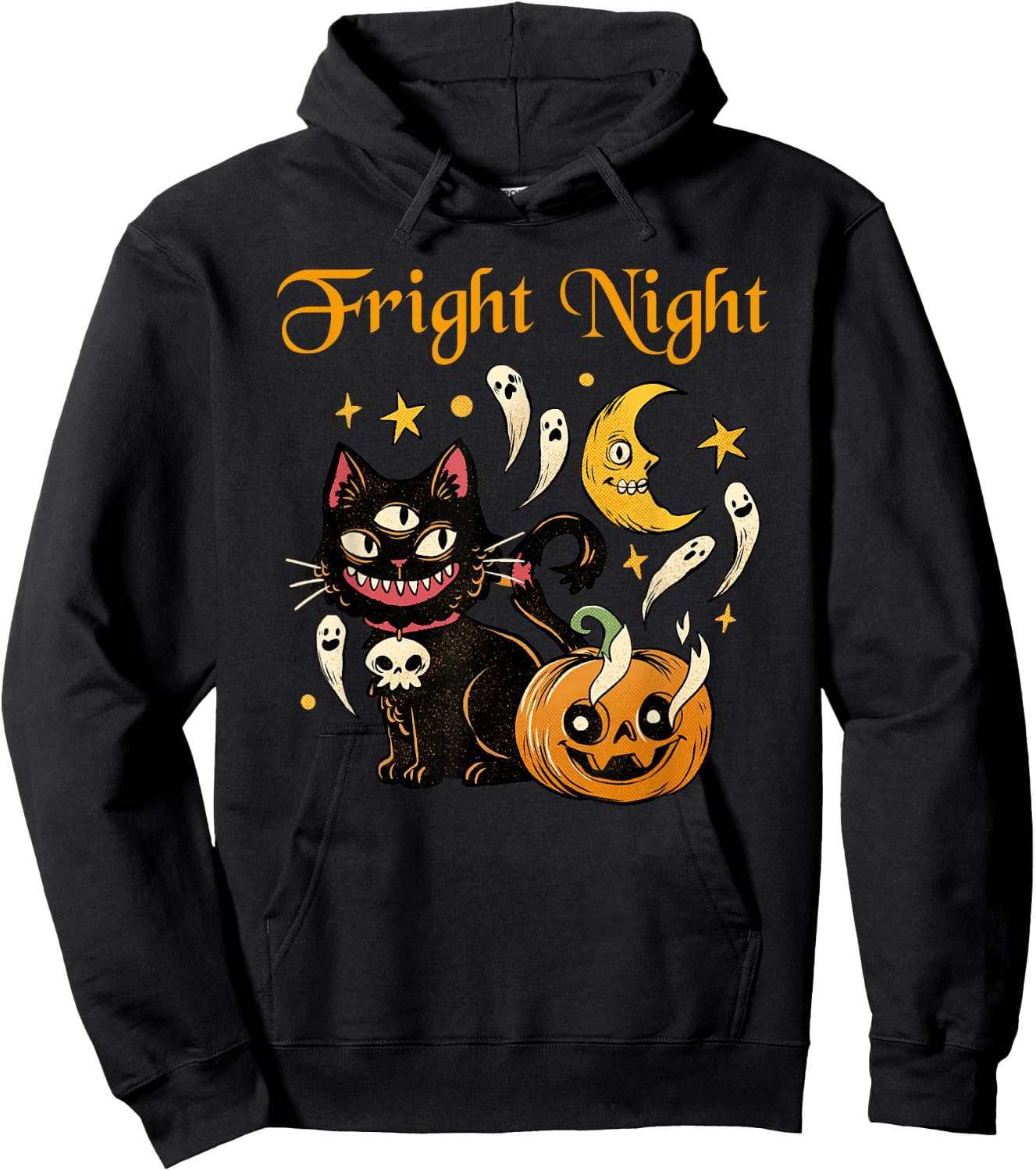 Halloween Fright Night Hoodie - Hoodie | Black