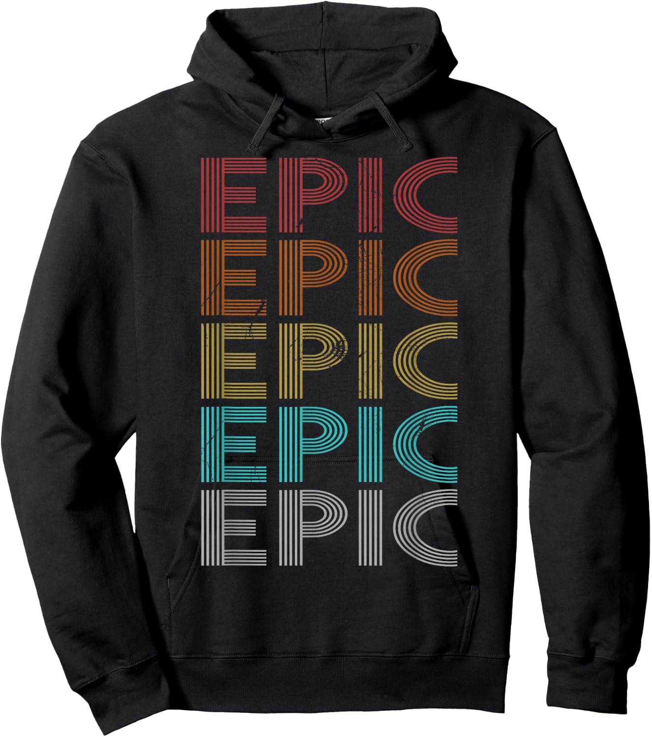 Retro Vintage Epic Hoodie - Hoodie | Black