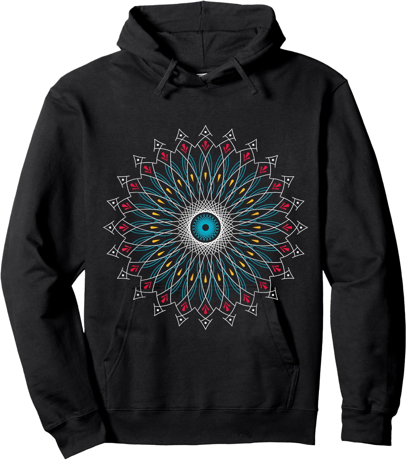 Spiritual Yoga Mandala Hoodie - Hoodie | Black