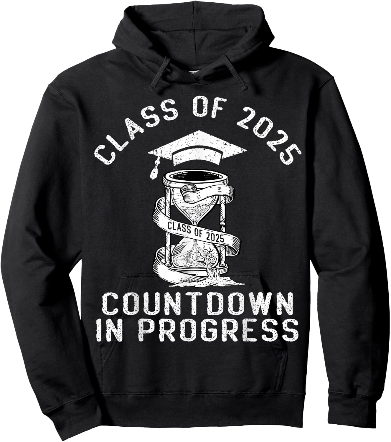 Senior Class Of 2025 Countdown to Graduation Gift Hoodie - Hoodie | Black