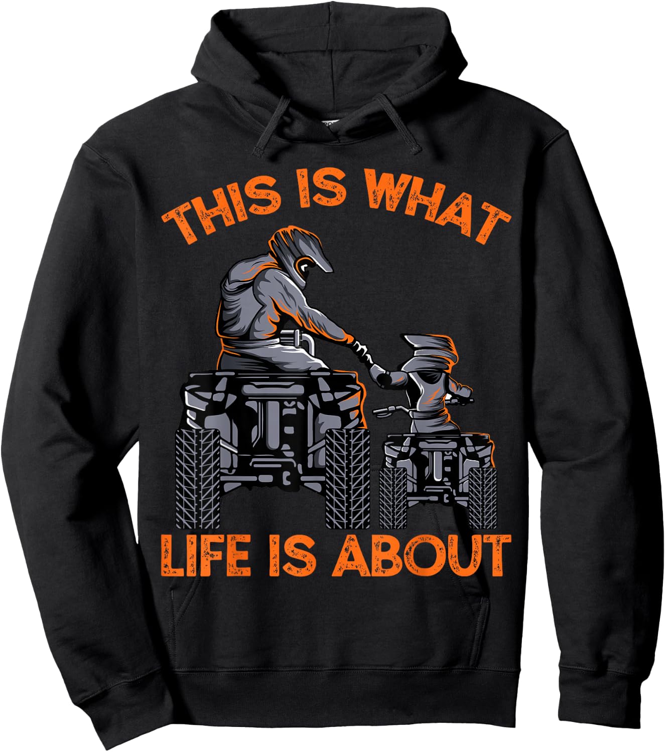 This Is What Life Is About Quad Bike Father Son ATV Hoodie - Hoodie | Black