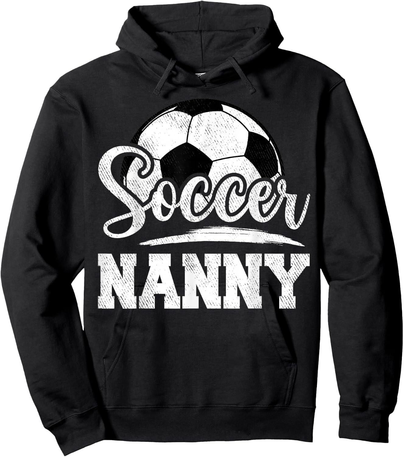 Soccer Nanny Soccer Player Game Day Mother's Day Hoodie - Hoodie | Black