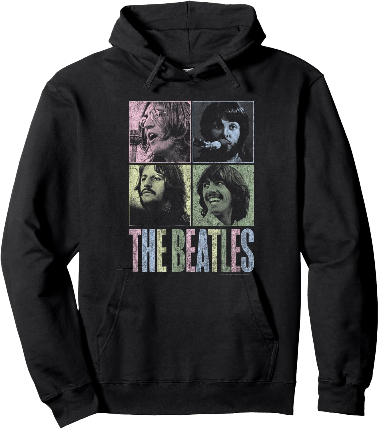 The Beatles - let it be squares Hoodie - Hoodie | Black