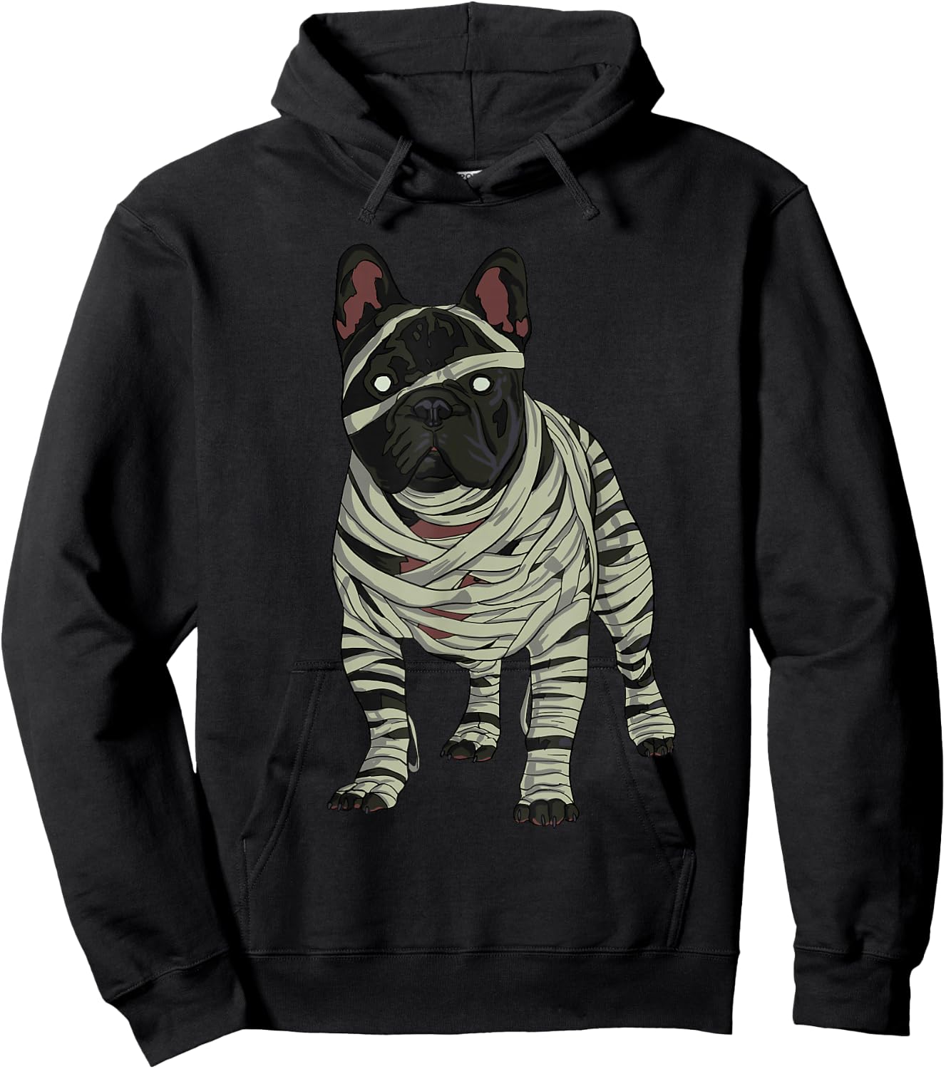 French Bulldog Dog Mummy Halloween Costume Dog Lovers Hoodie - Hoodie | Black