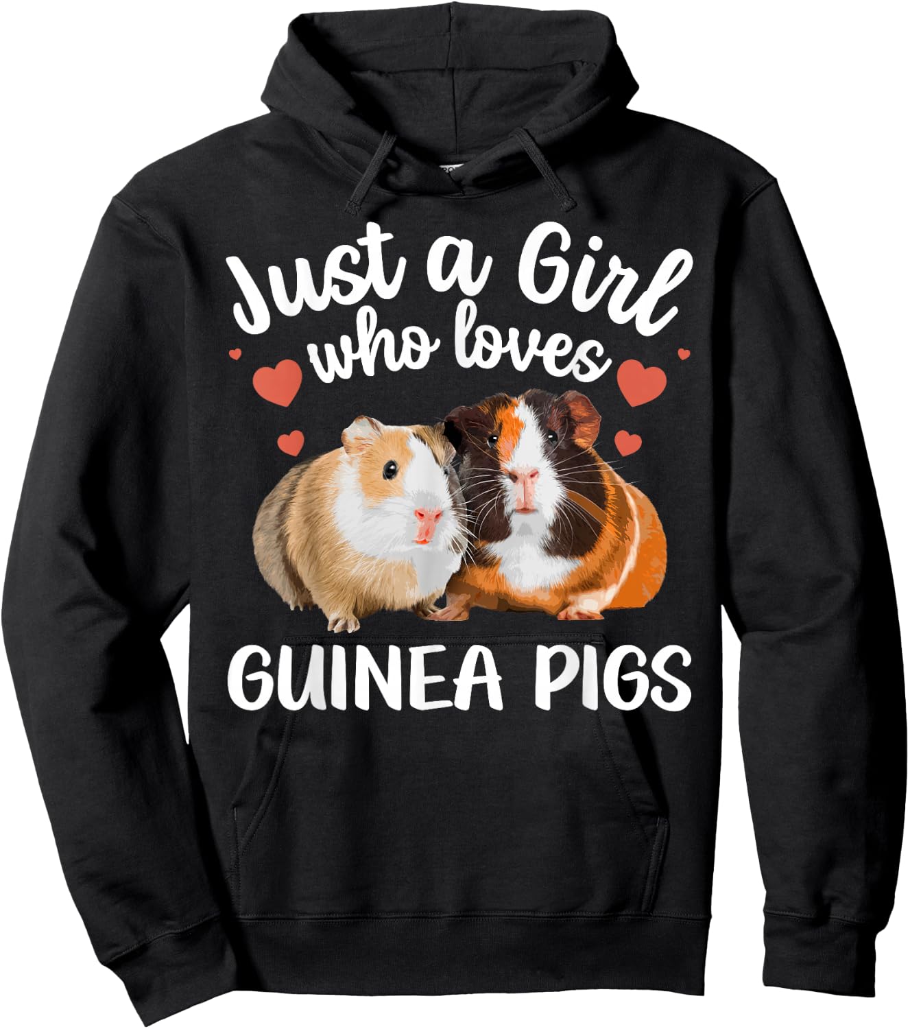 Guinea Pig Clothes Girls Kids Guinea Pig Lovers Hoodie - Hoodie | Black