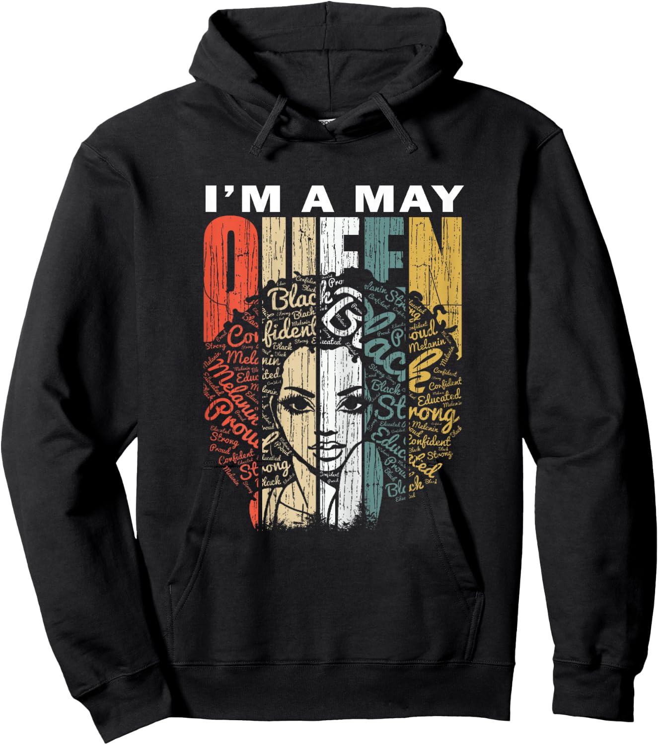 Queens are Born in May T Shirt - Birthday Girl Hoodie - Hoodie | Black