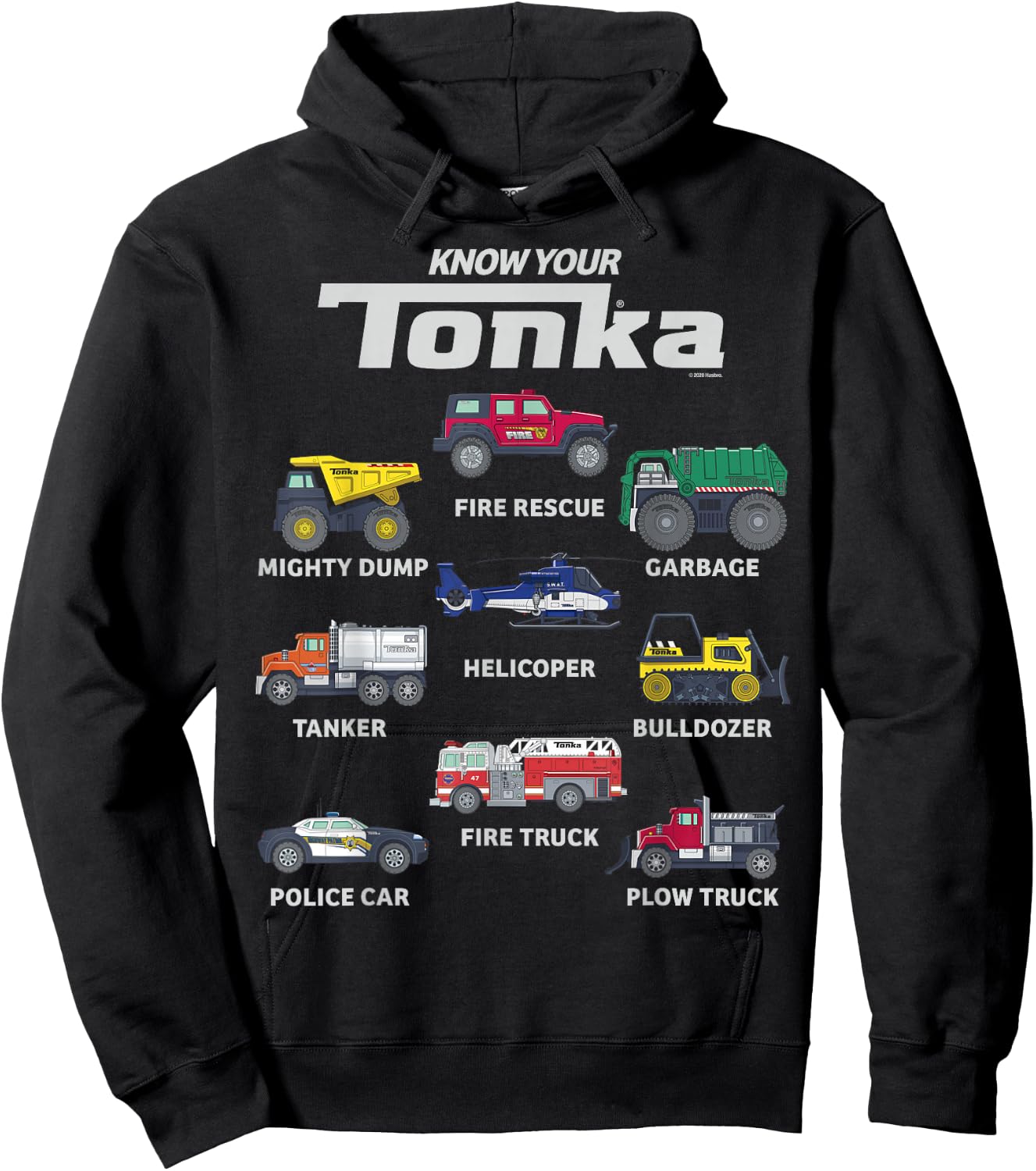 Tonka Know Your Tonka Trucks Vehicle Textbook Hoodie - Hoodie | Black
