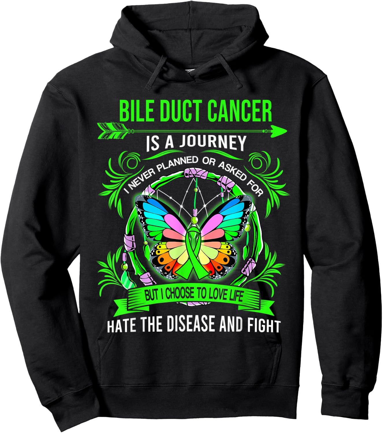 Bile Duct Cancer is a journey I never planed Hoodie - Hoodie | Black