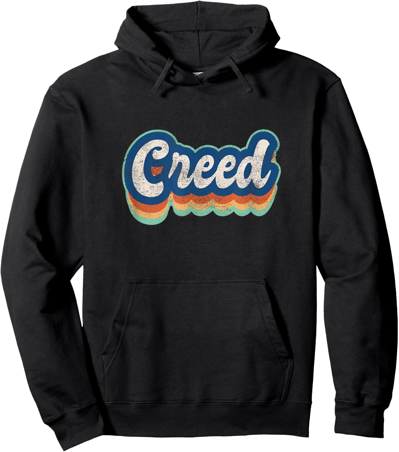 Creed First Name Boy Vintage Style 70s 80s Personalized Hoodie - Hoodie | Black