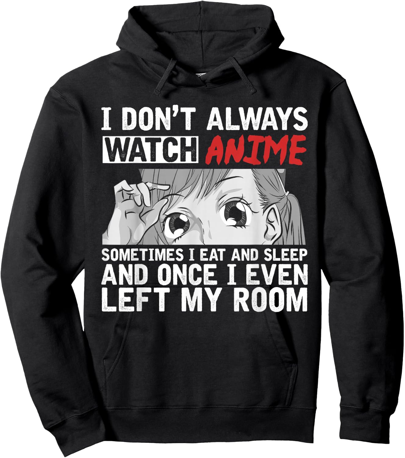 Japanese Otaku Asia Manga Fan Gift Funny Anime Hoodie - Hoodie | Black