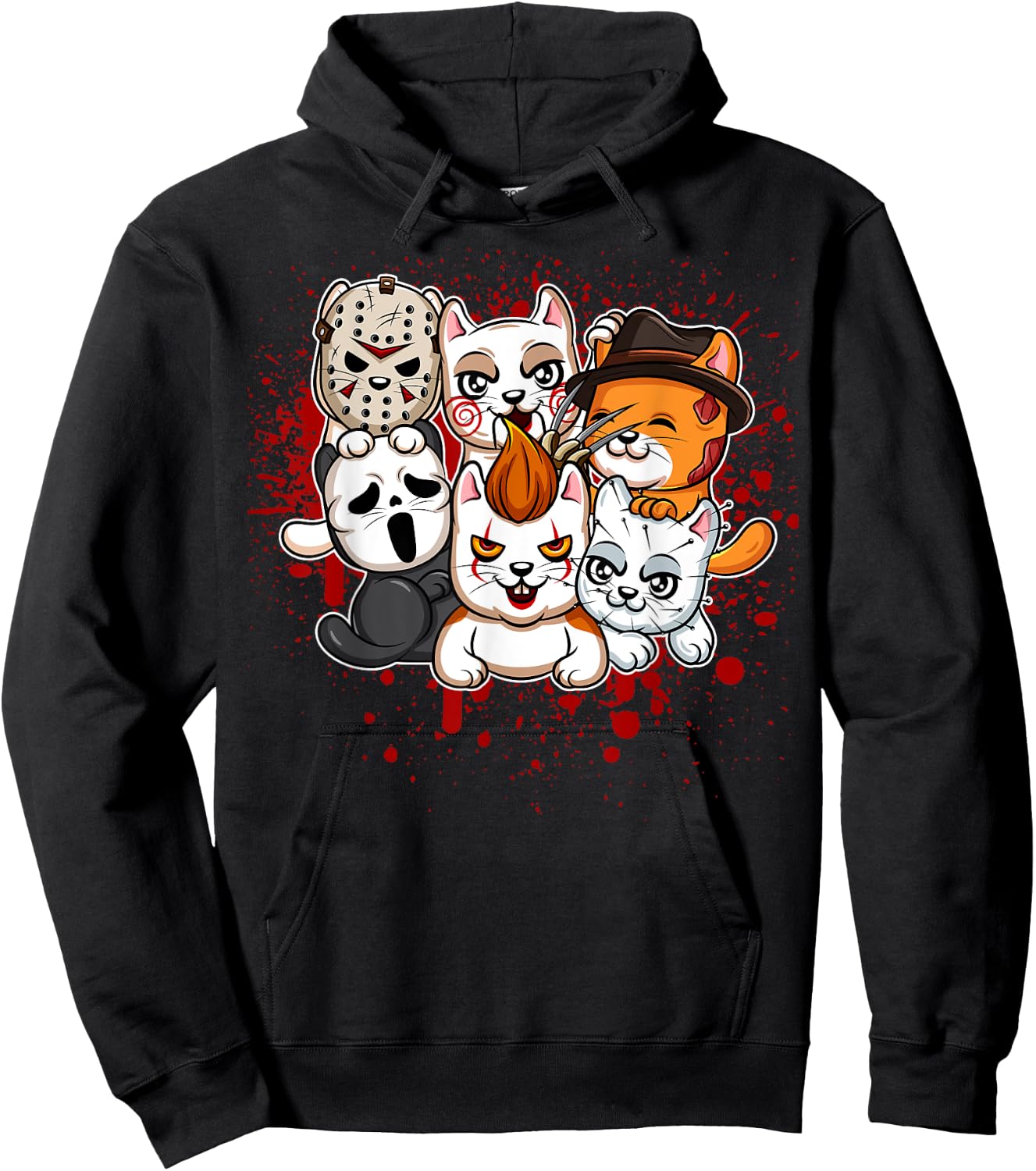 My Little Horror Crew - Halloween Cats Women Hoodie - Hoodie | Black