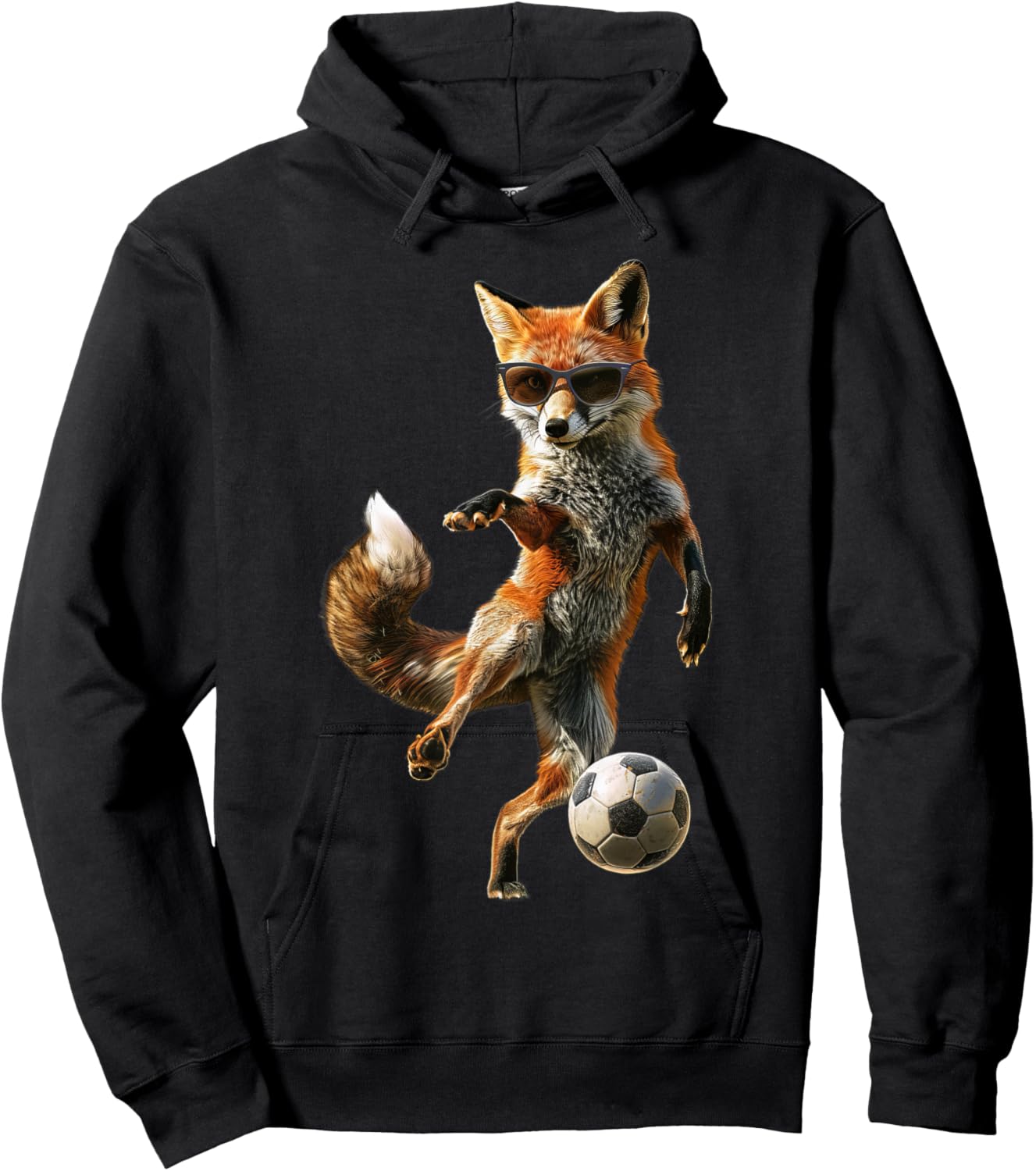 Fox Soccer Football Hoodie - Hoodie | Black