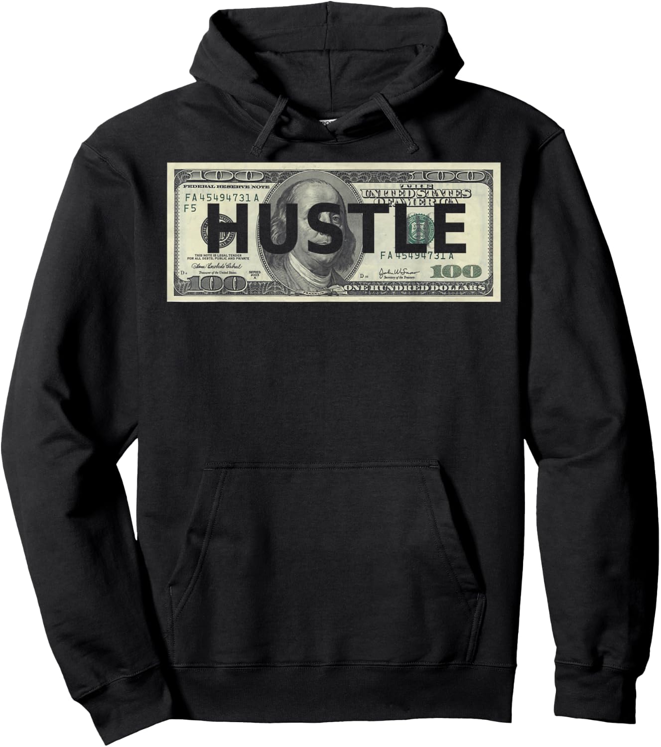 Dollar Hustle Money Hustler Freelance Hoodie - Hoodie | Black