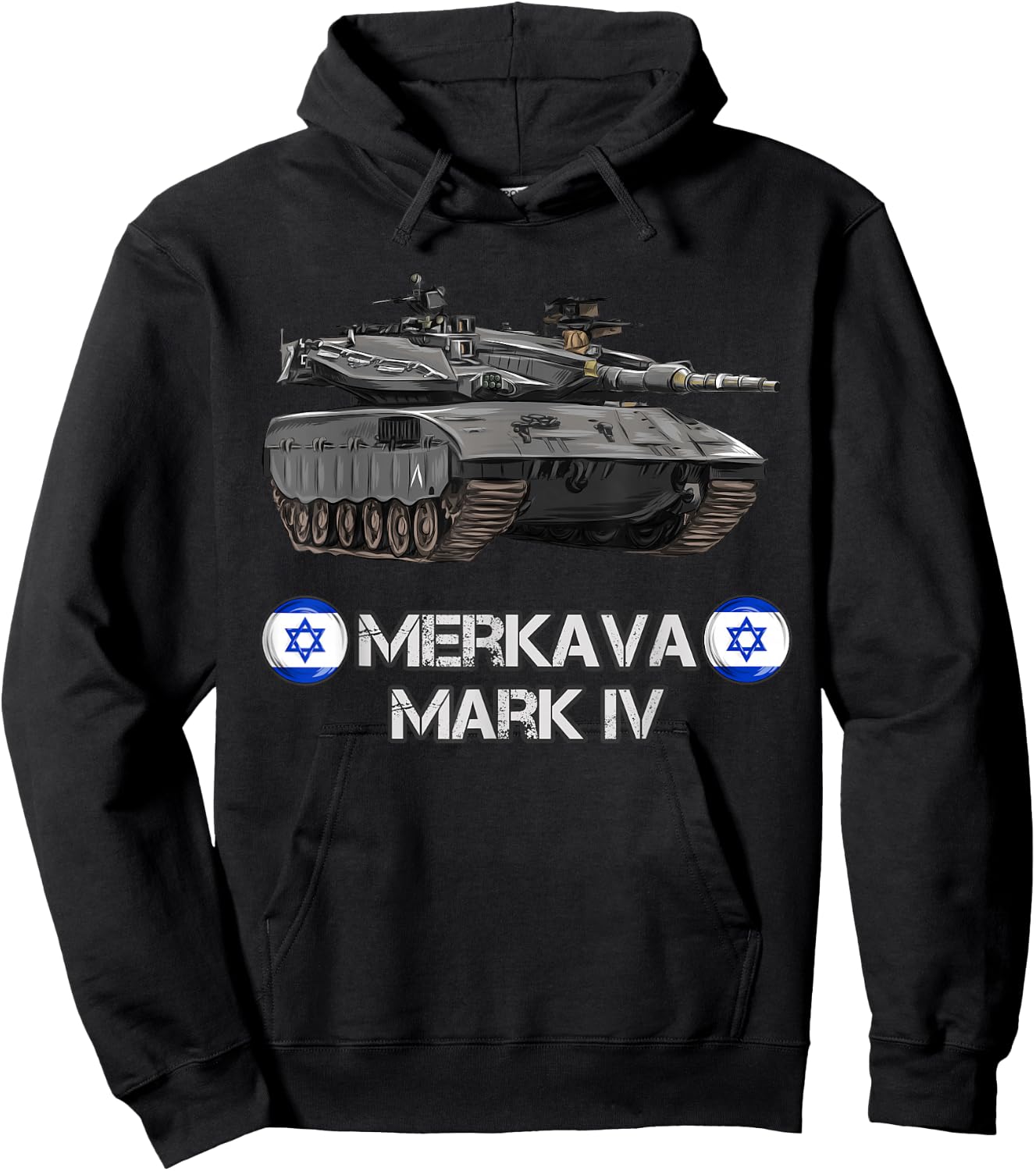 Israel Army Merkava Mark 4 Main Battle Tank gift Hoodie - Hoodie | Black