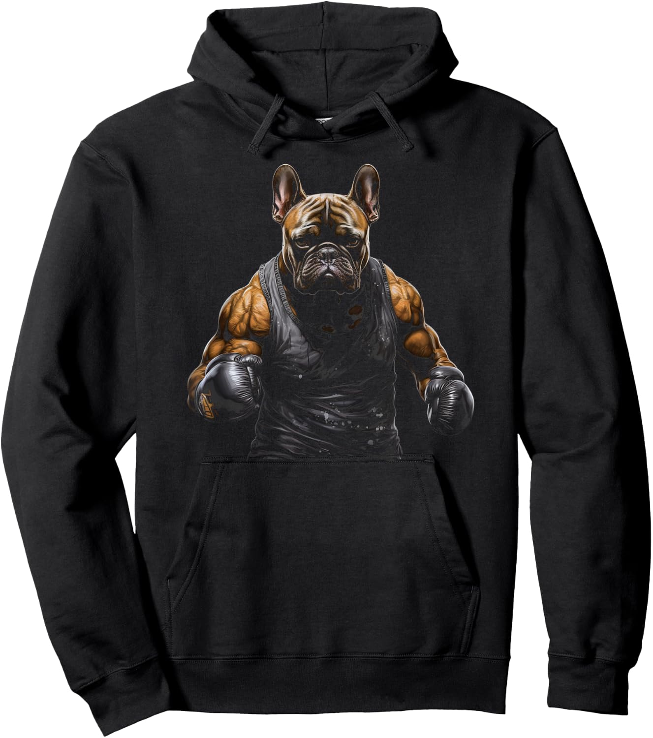 French Bulldog Boxing Men Women Kids Hoodie - Hoodie | Black