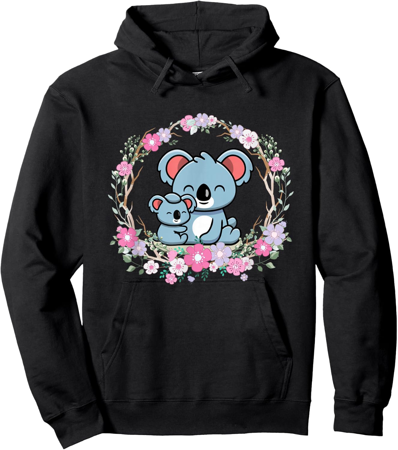 Mother's Day koala Mom and Baby Koala Hoodie - Hoodie | Black