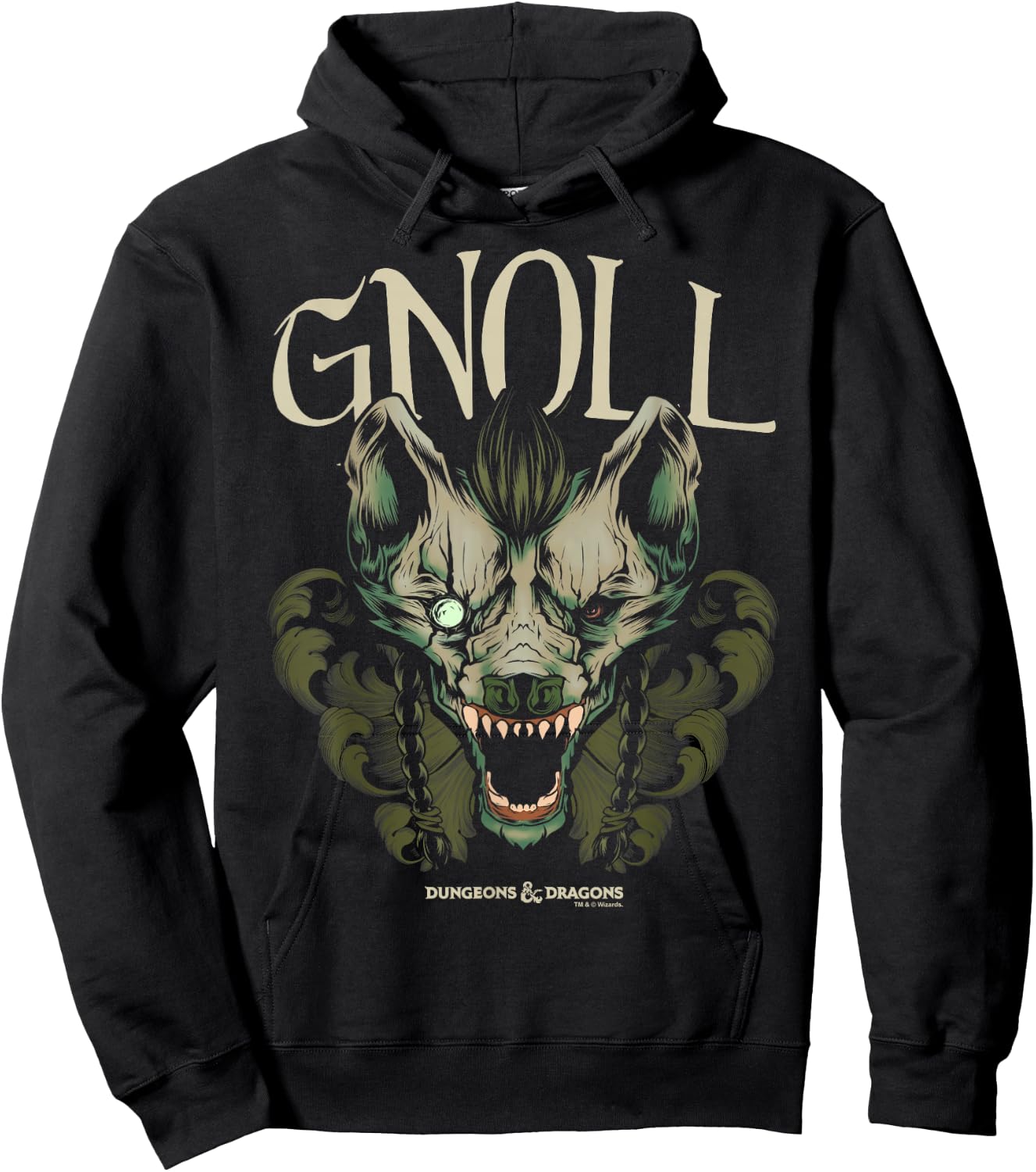 Dungeons & Dragons Gnoll Big Face Hoodie - Hoodie | Black