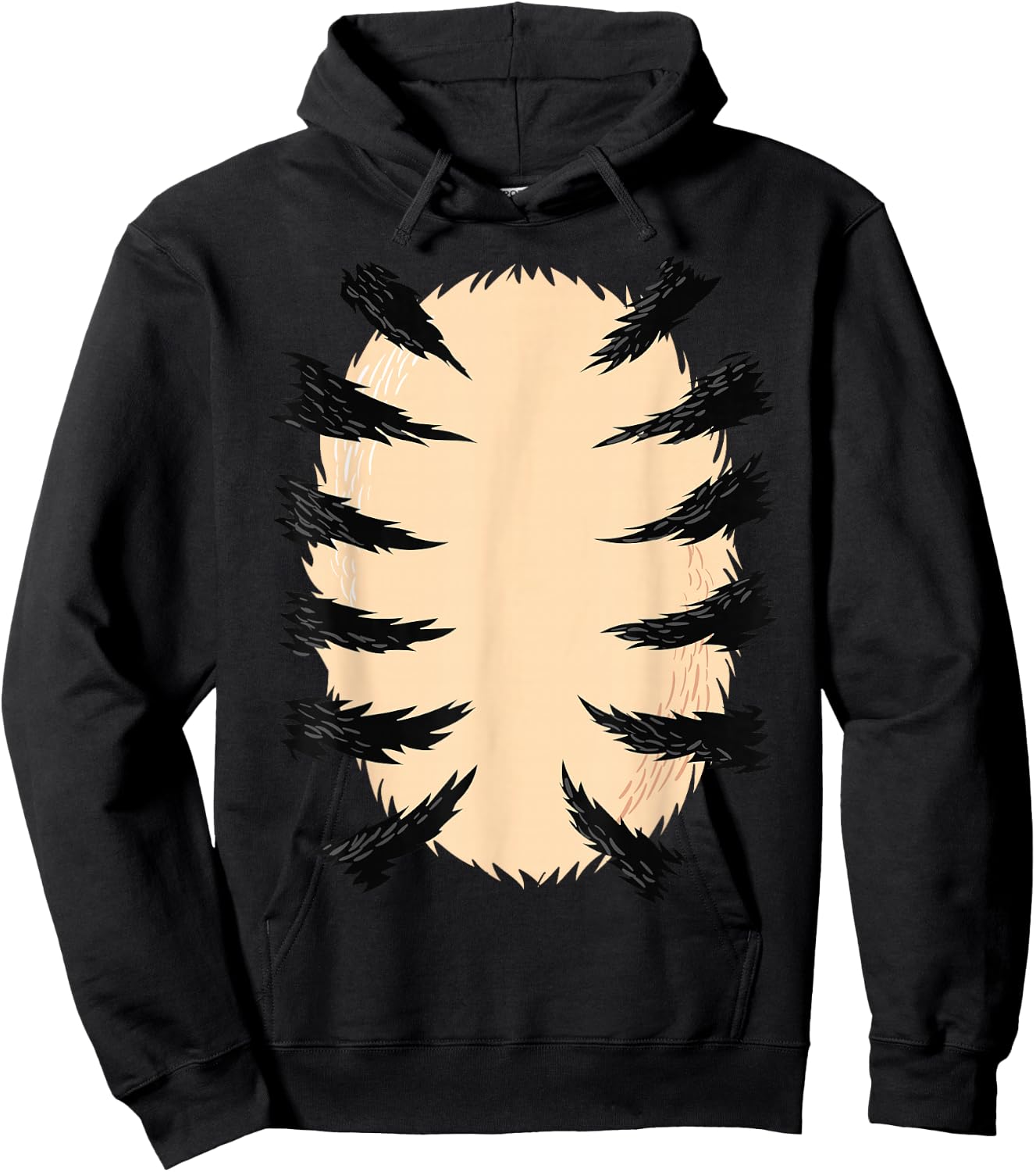 Funny Tiger Halloween Costume Apparel Adult Men Women Kids Hoodie - Hoodie | Black