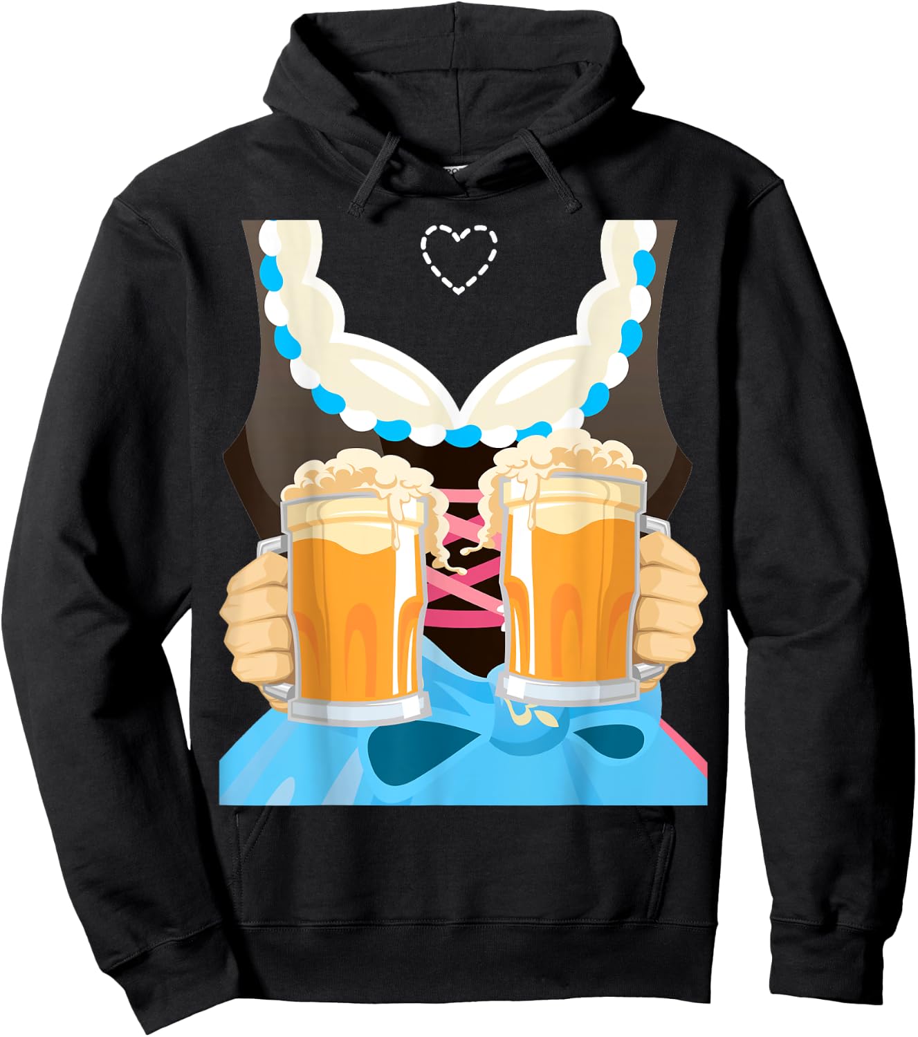 Dirndl Oktoberfest 2020 Bavarian Munich Beer Festival Hoodie - Hoodie | Black