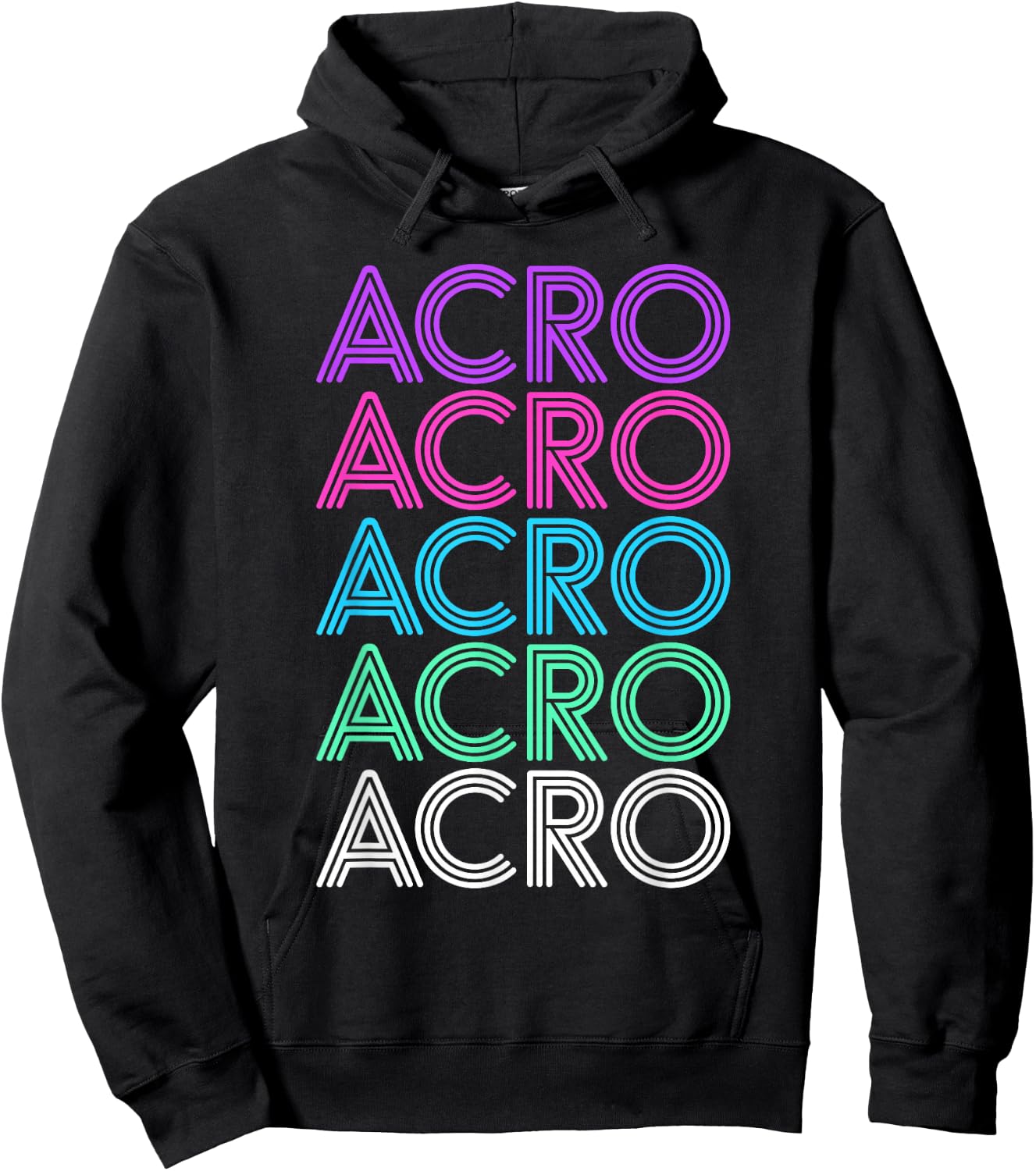 Retro Vintage Acro Dance Gift Women or Girls Hoodie - Hoodie | Black