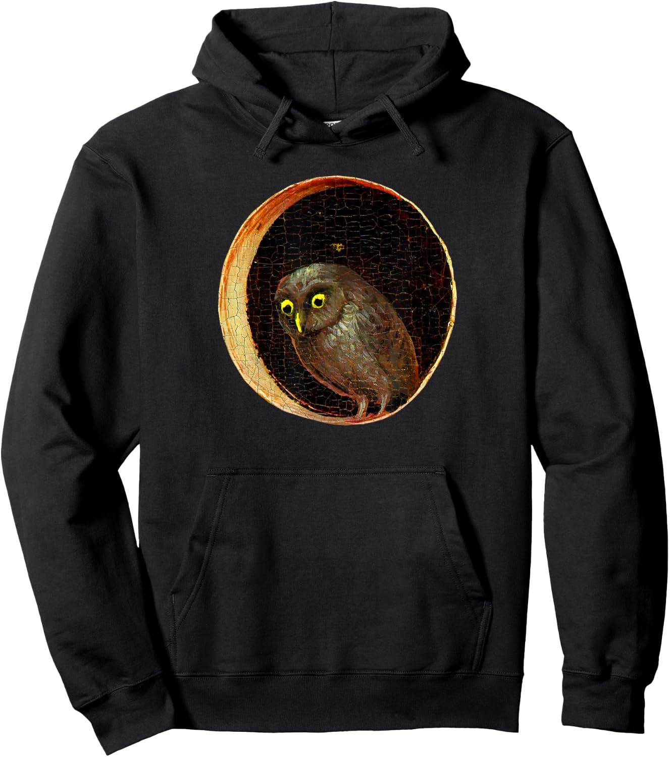 Hieronymus Bosch Owl Garden of Earthly Delights Hoodie - Hoodie | Black