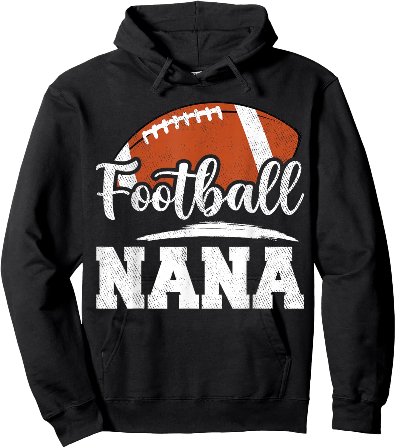 Football Nana Football Player Game Day Mother's Day Hoodie - Hoodie | Black