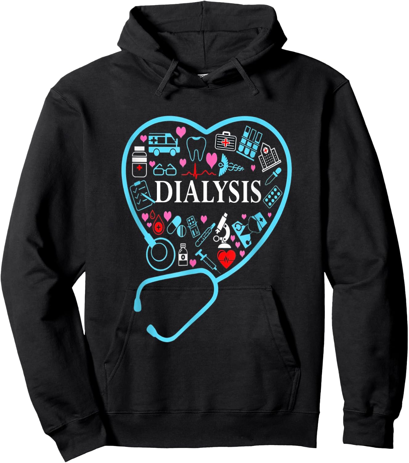 Dialysis Technician Nephrology Tech Hoodie - Hoodie | Black