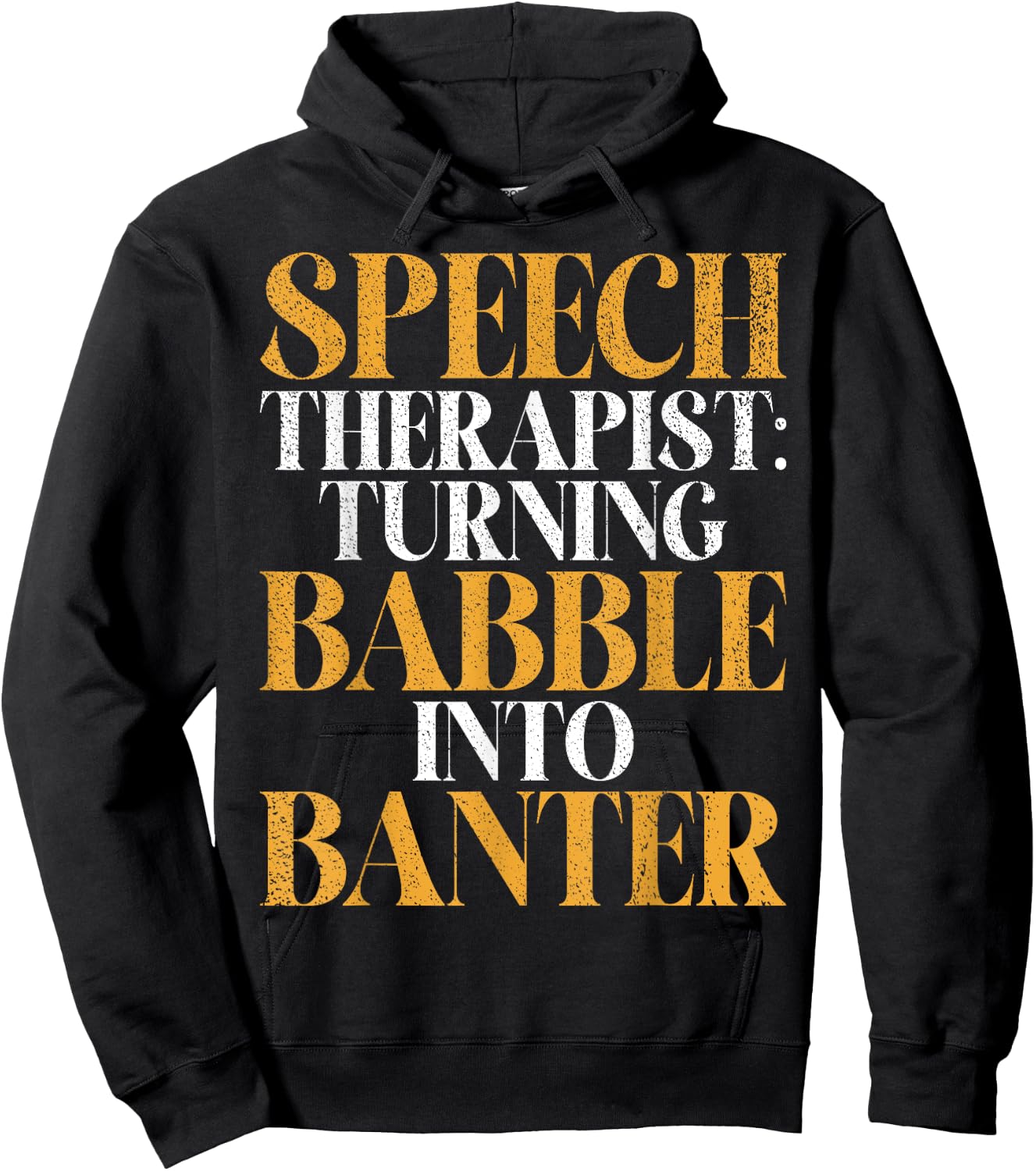 Turning Babble into Banter Speech Therapy Hoodie - Hoodie | Black