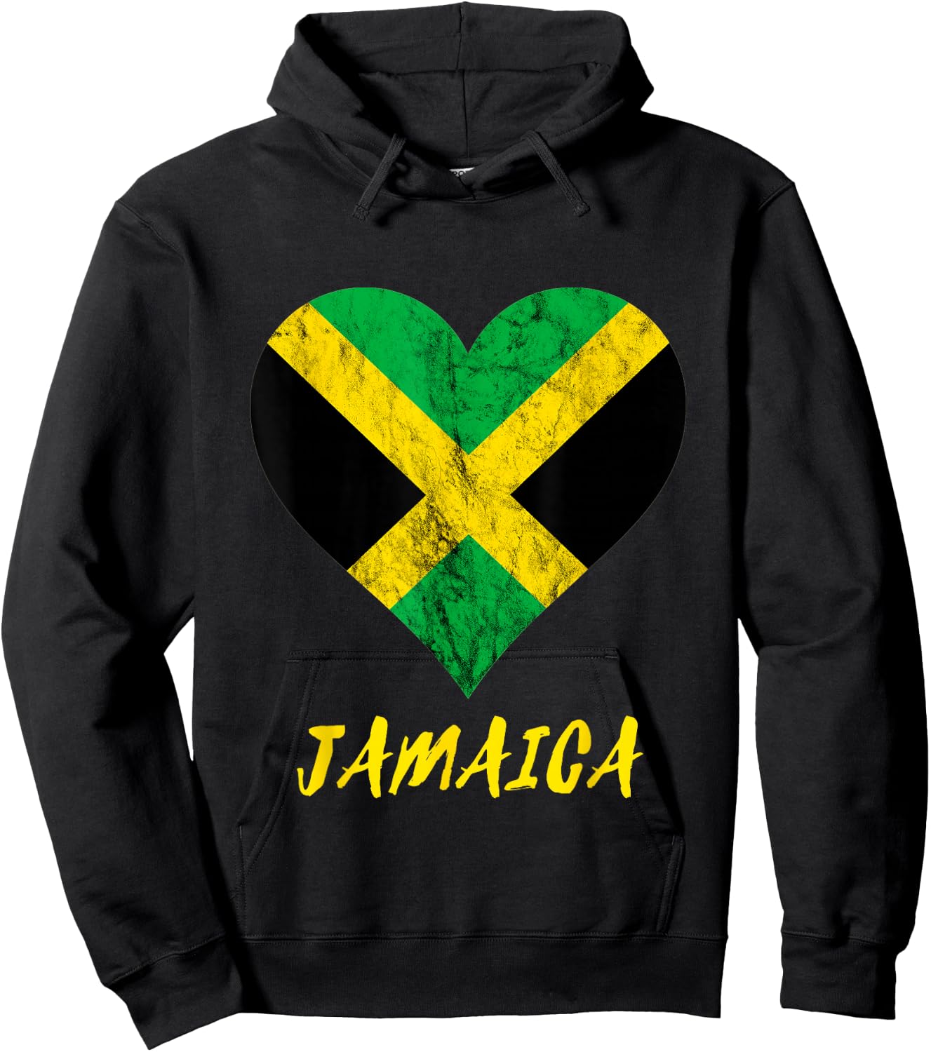 Jamaica Heart Jamaican Love Caribbean Jamaica Travel Hoodie - Hoodie | Black