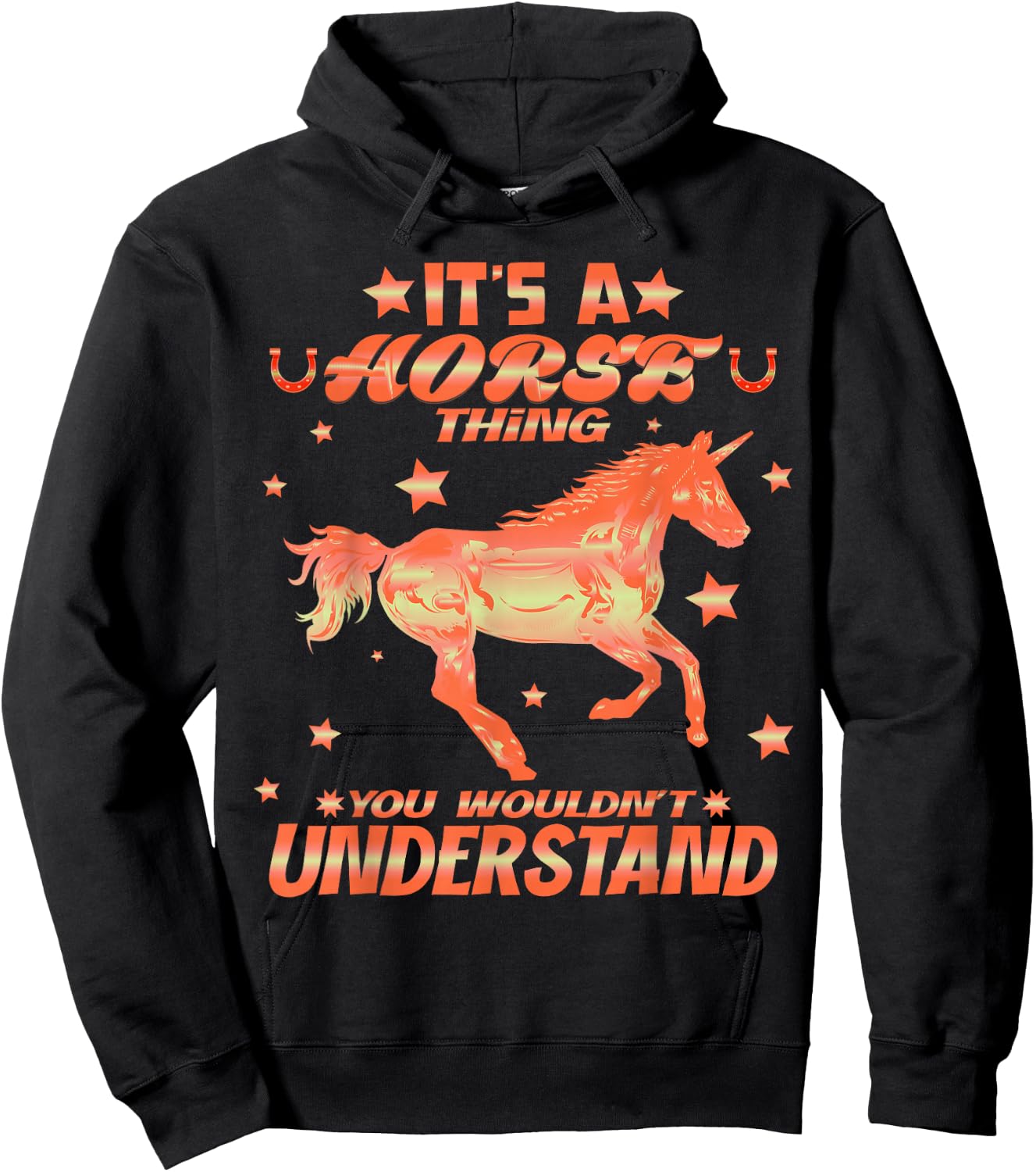 Horse Rider | Equestrian | Horse Girl | Horse Lover Hoodie - Hoodie | Black