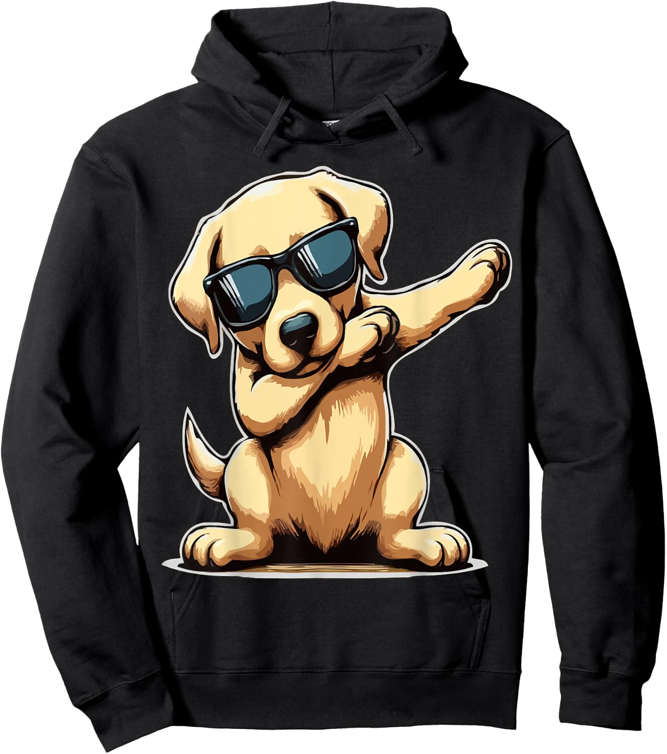 Hip Hop Dance Dabbing Labrador Retriever Dog Dab Women Kids Hoodie - Hoodie | Black
