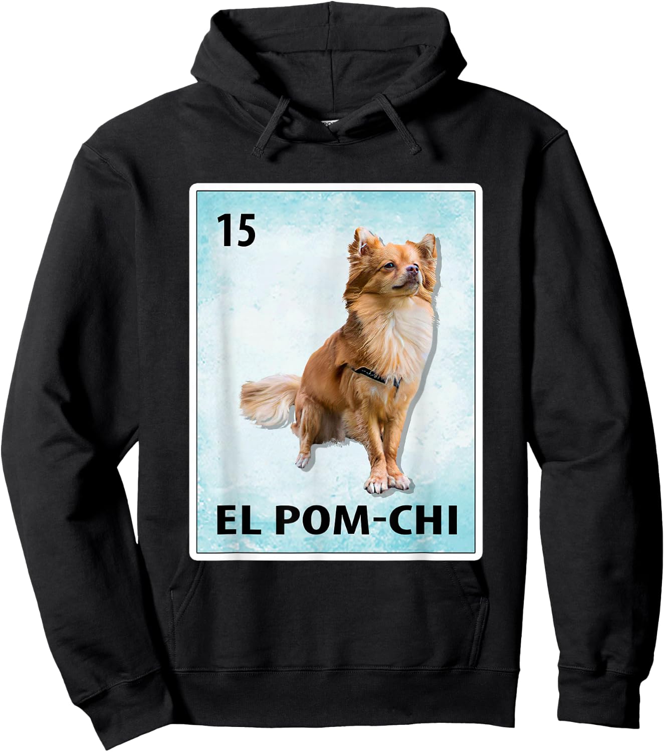 El Pom-Chi Mexican Pom-Chi Cards Hoodie - Hoodie | Black