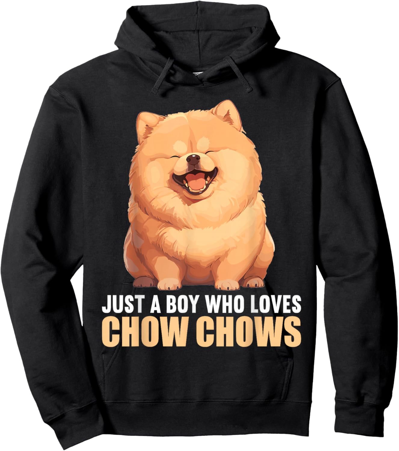 Just a Boy who loves Chow Chows Dogs Dog Chow Chow Hoodie - Hoodie | Black