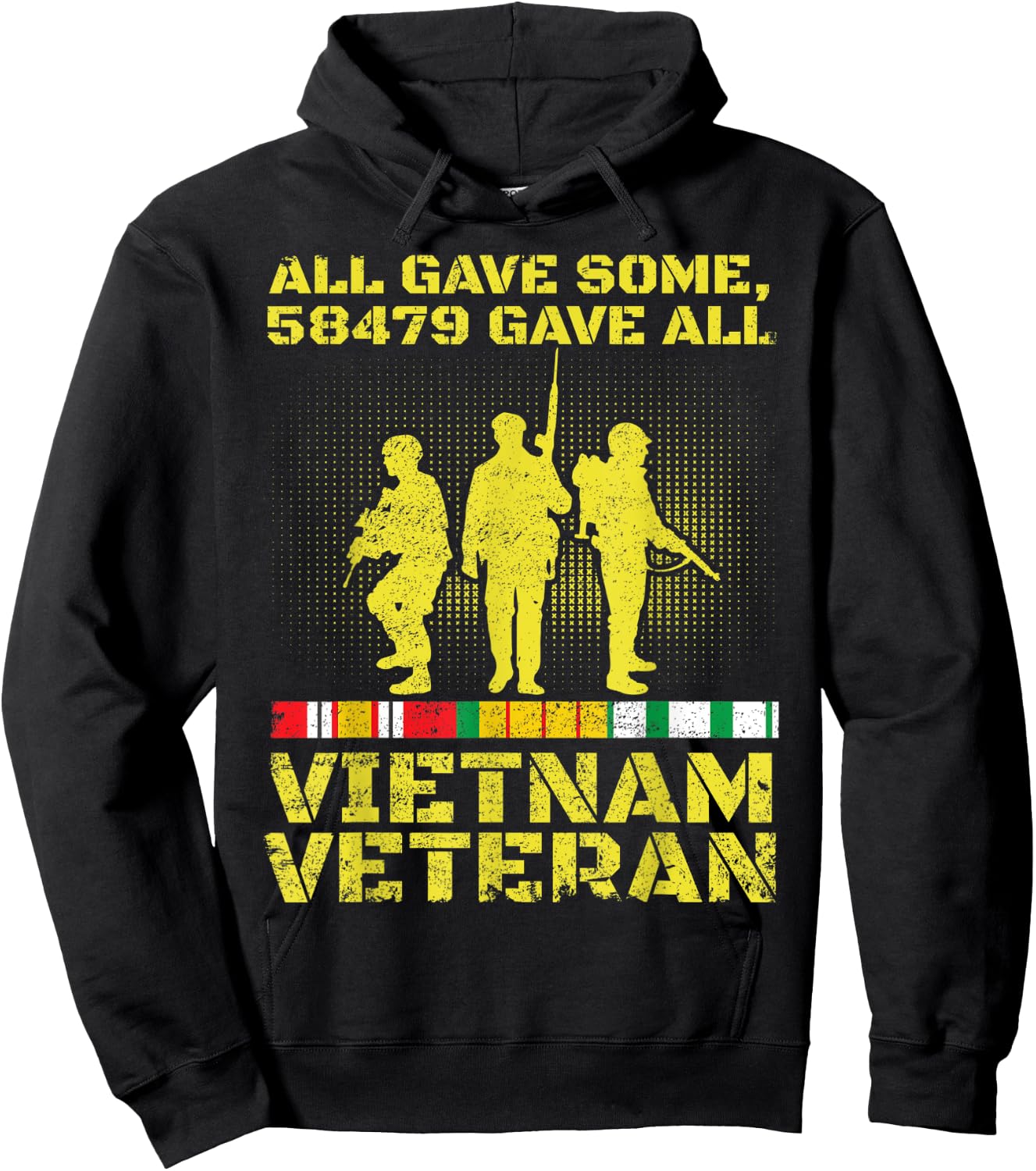 Vietnam Veteran Shirt 58479 Gave All Soldiers Men Women Hoodie - Hoodie | Black