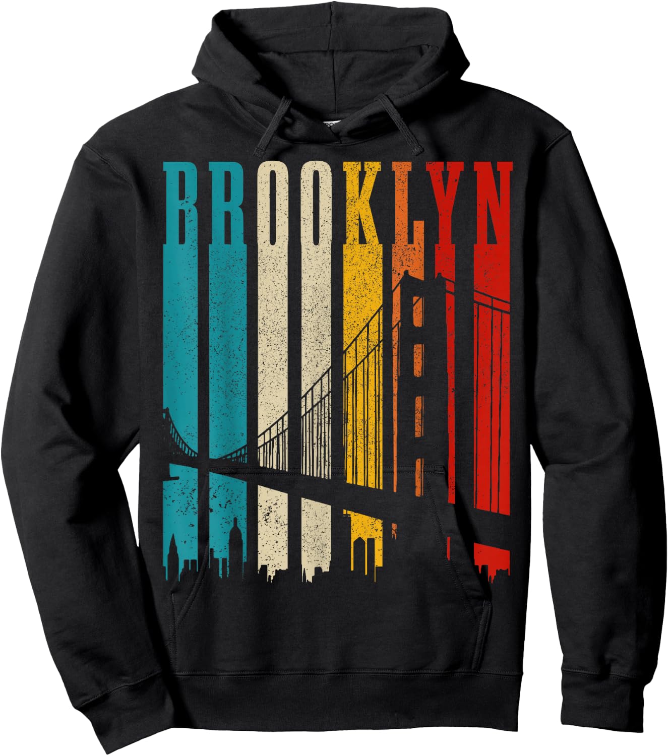 Brooklyn Bridge New York City Skyline NY NYC Hoodie - Hoodie | Black