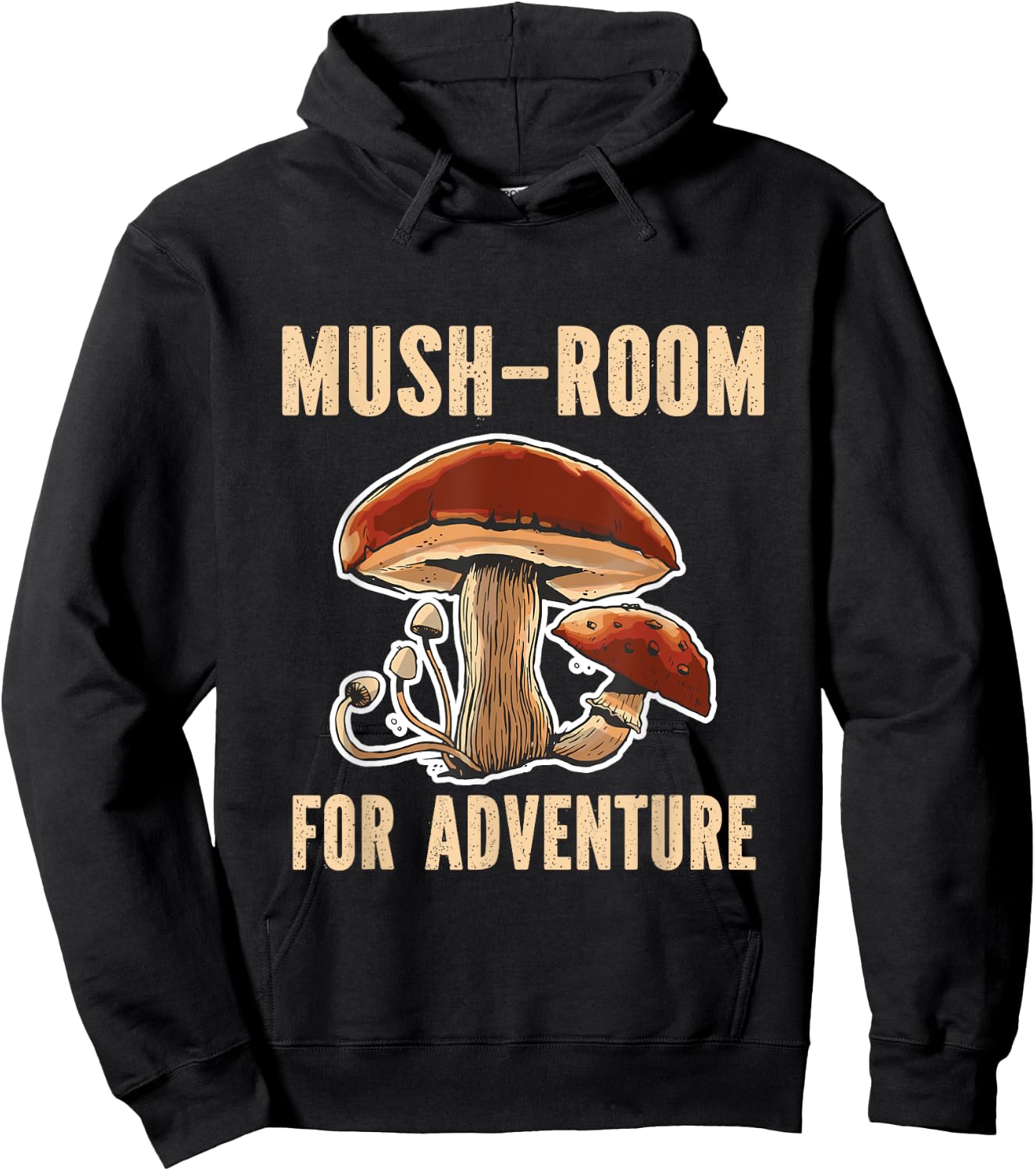 Mushroom Hunter Mush Room For Adventure Mycology Hoodie - Hoodie | Black