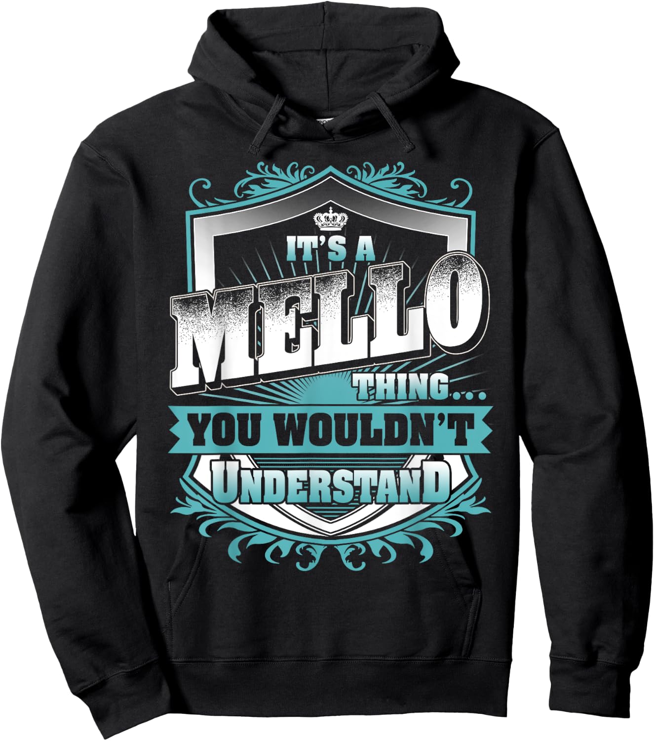 It's A MELLO Thing You Wouldn't Understand Name Vintage Hoodie - Hoodie | Black