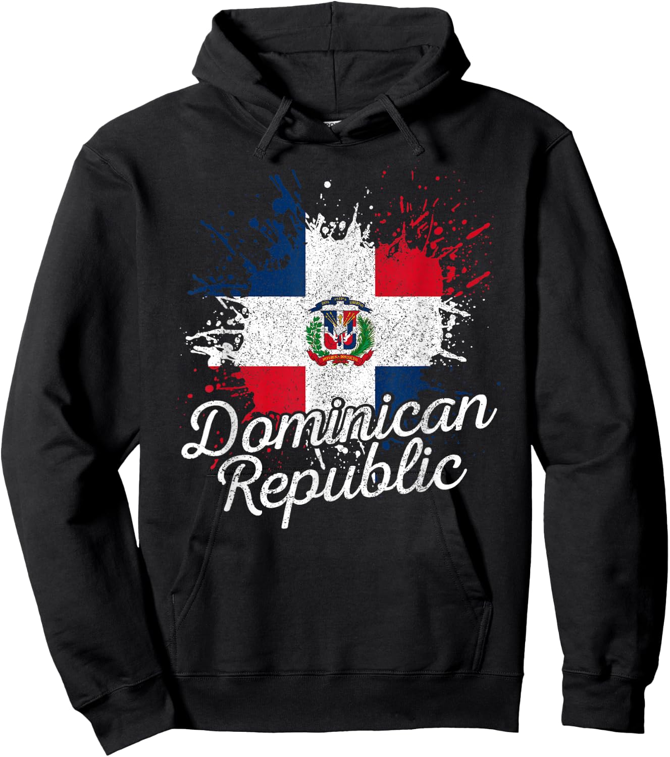 Dominican Republic Patriotic Dominican Flag Hoodie - Hoodie | Black