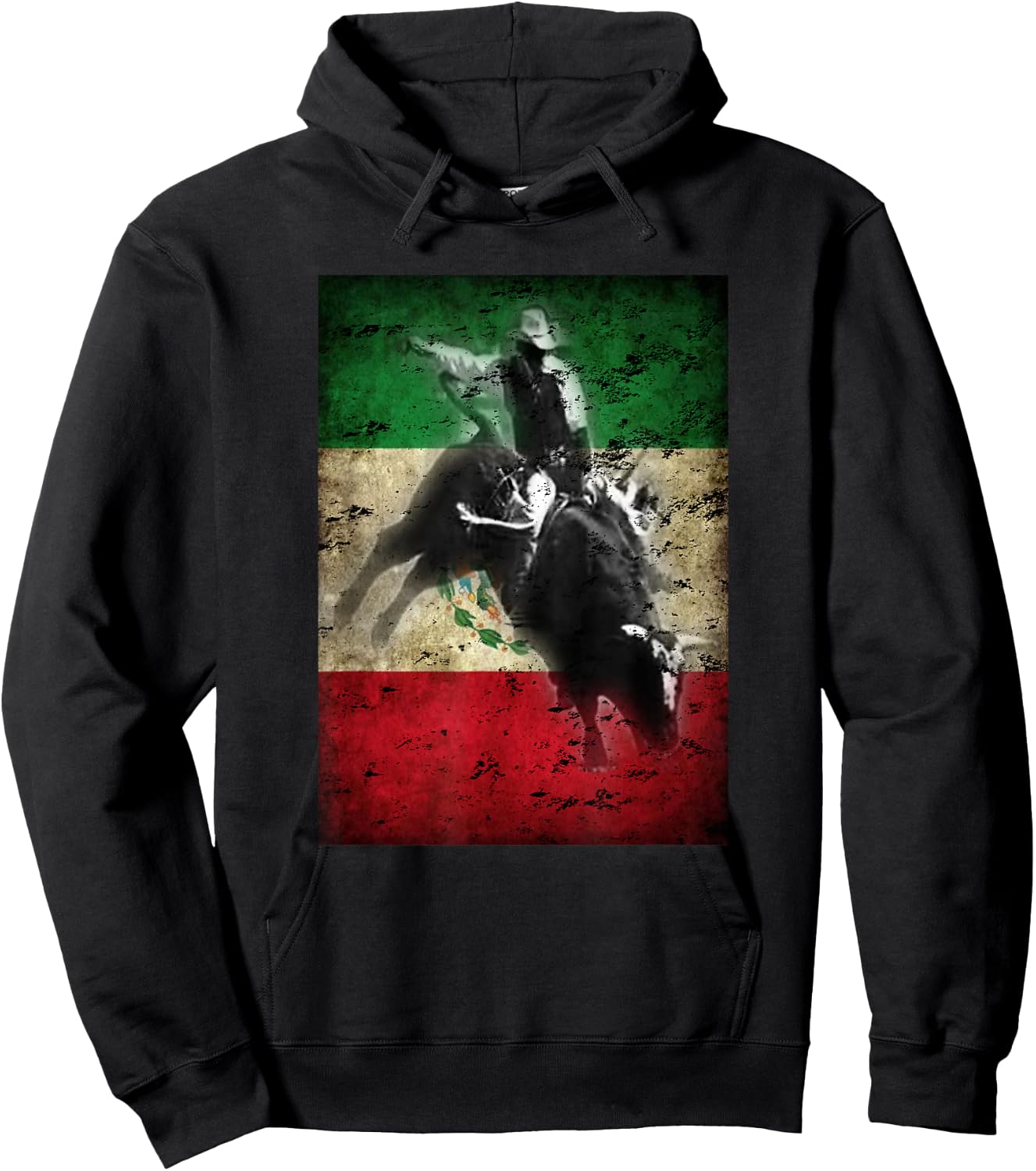 Mexico Bull Riding Ranch Rider Mexican Hoodie - Hoodie | Black