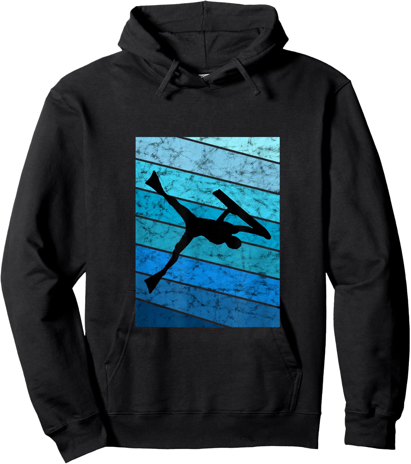 Bodyboarder Vintage Retro Ocean Bodyboard Surfer Surfing Hoodie - Hoodie | Black