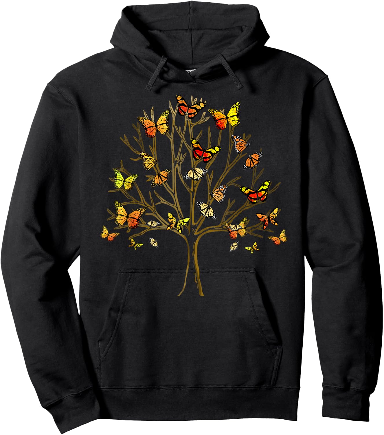 Butterfly Tree of Life Butterflies Hoodie - Hoodie | Black