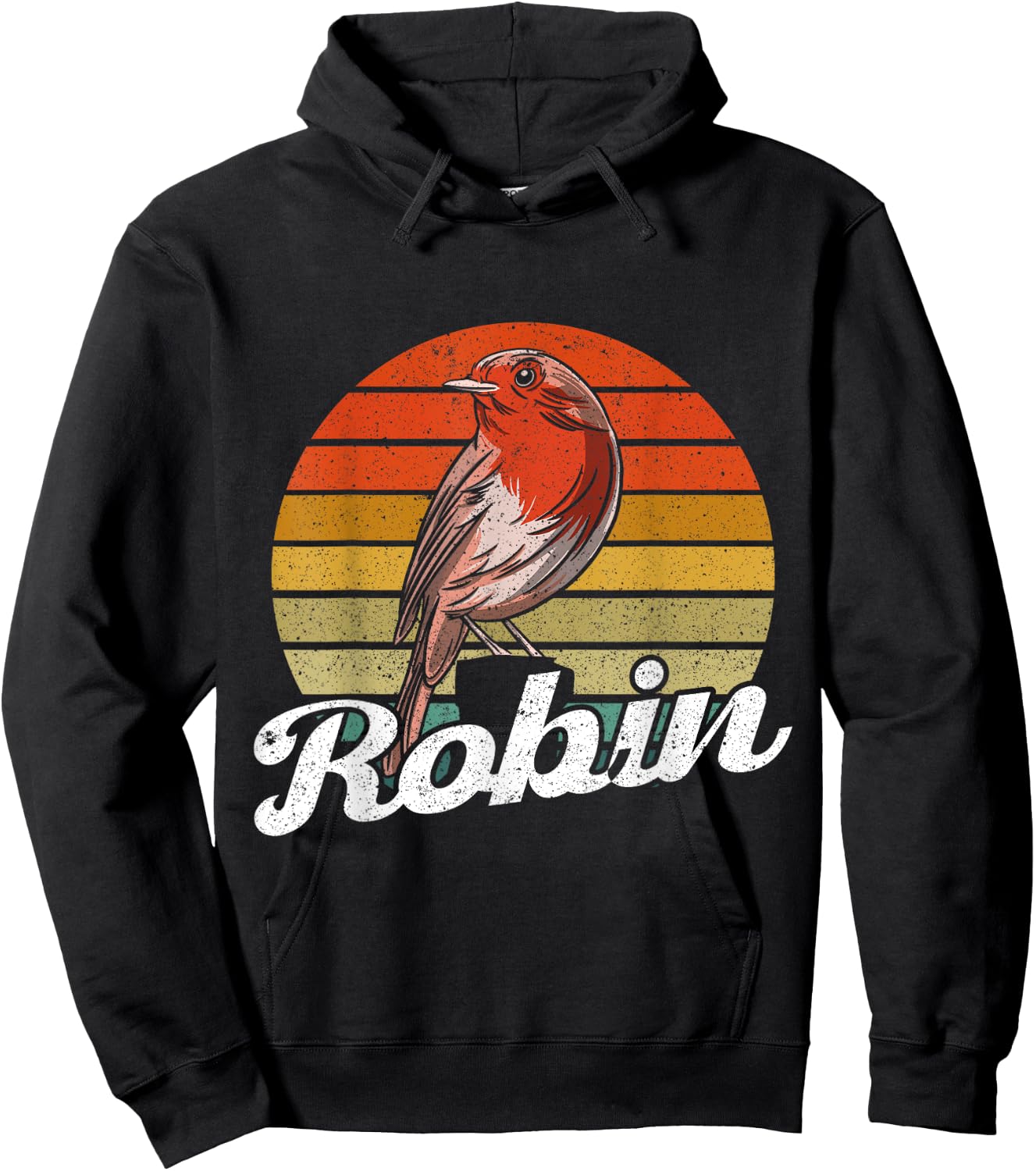 Robin bird design gift bird lover Hoodie - Hoodie | Black