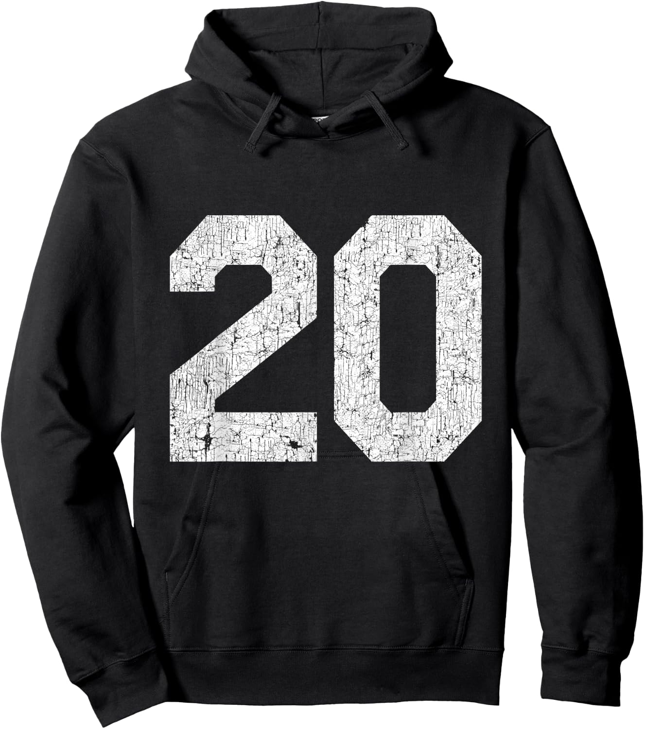 Jersey Uniform Number #20, 20th Birthday Hoodie - Hoodie | Black