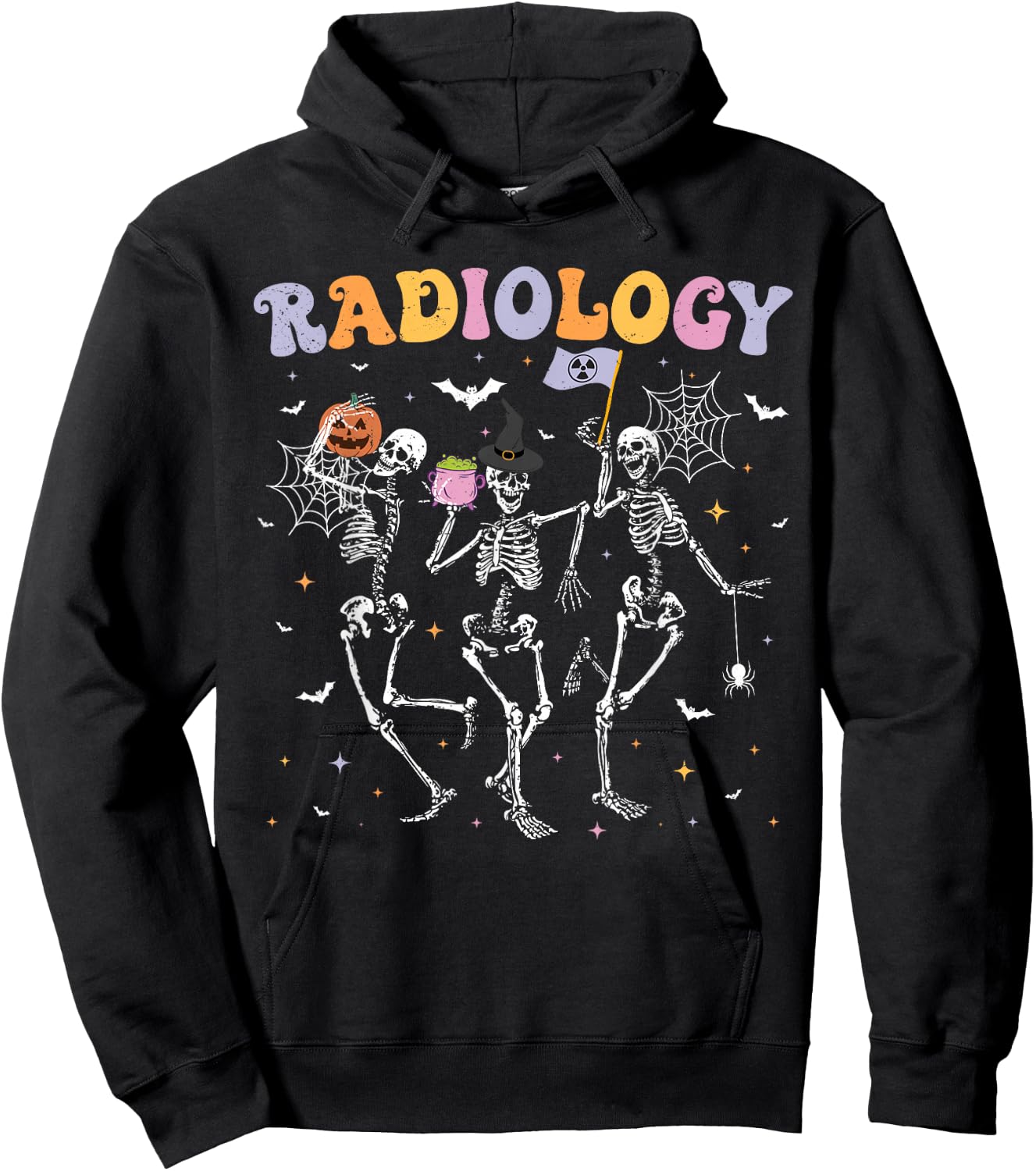 Dancing Skeleton Radiology Halloween RAD Tech X-ray Tech Hoodie - Hoodie | Black